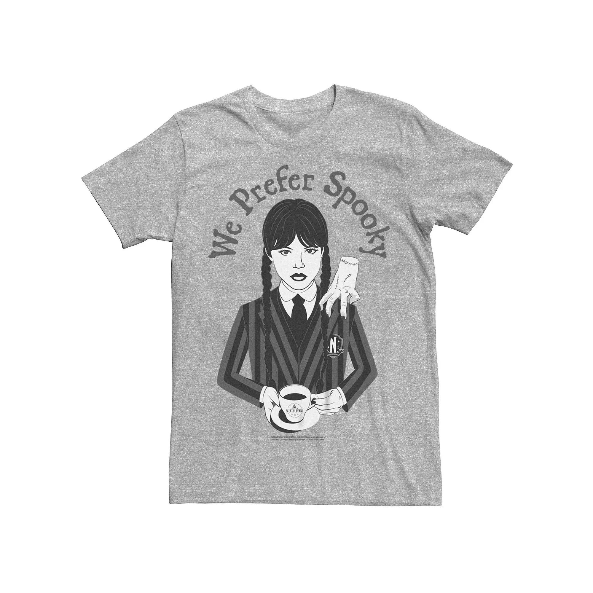 Men's Wednesday We Prefer Spooky Tee,  Product Image