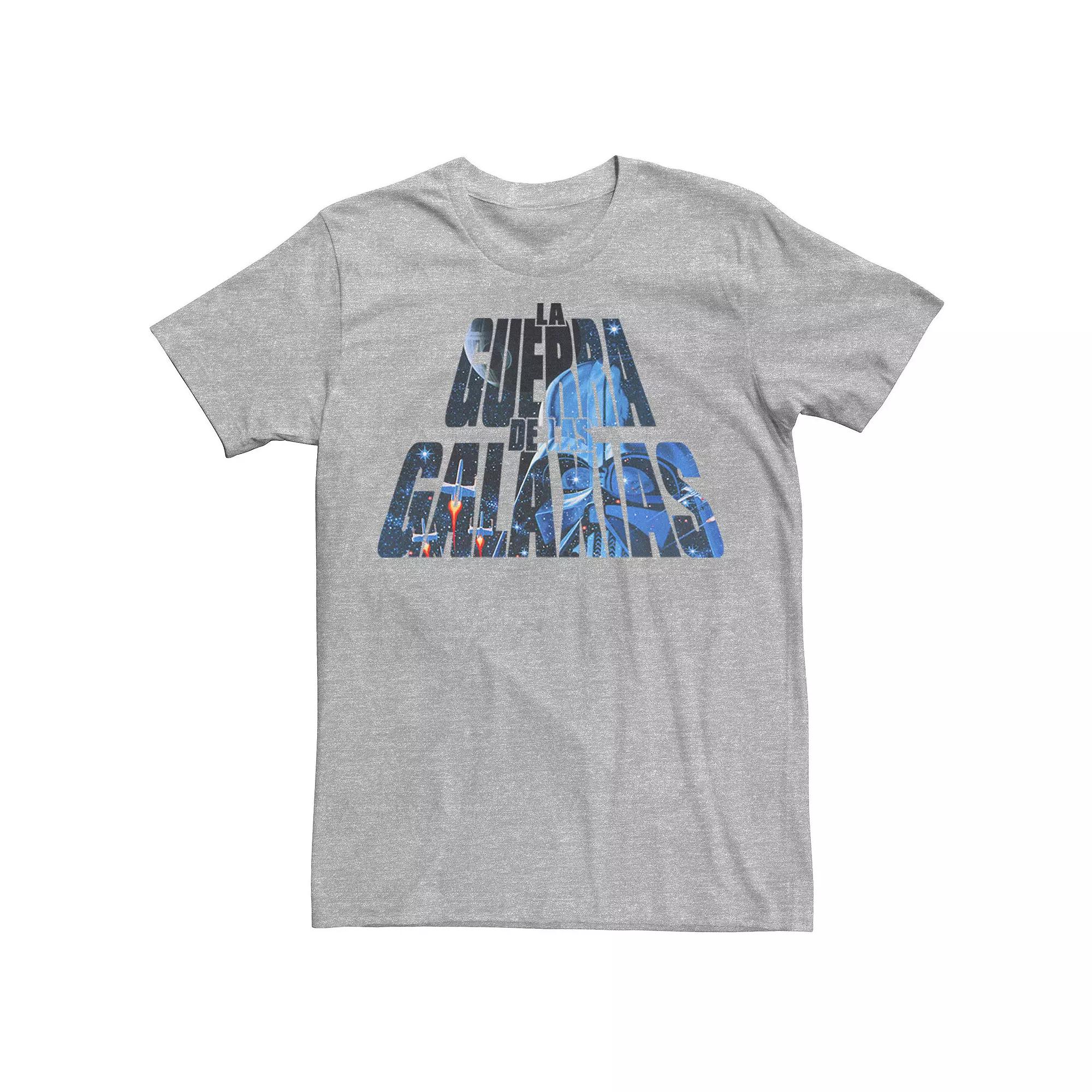 Men's Star Wars La Guerra De Las Galaxias Letter Fill Tee,  Product Image