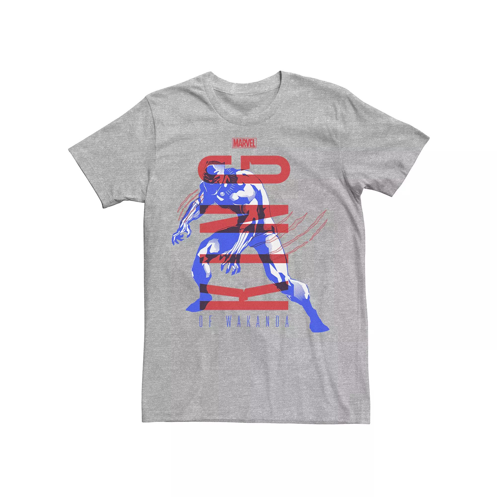 Men's Marvel Blank Panther King Of Wakanda Bold Poster Tee,  Product Image