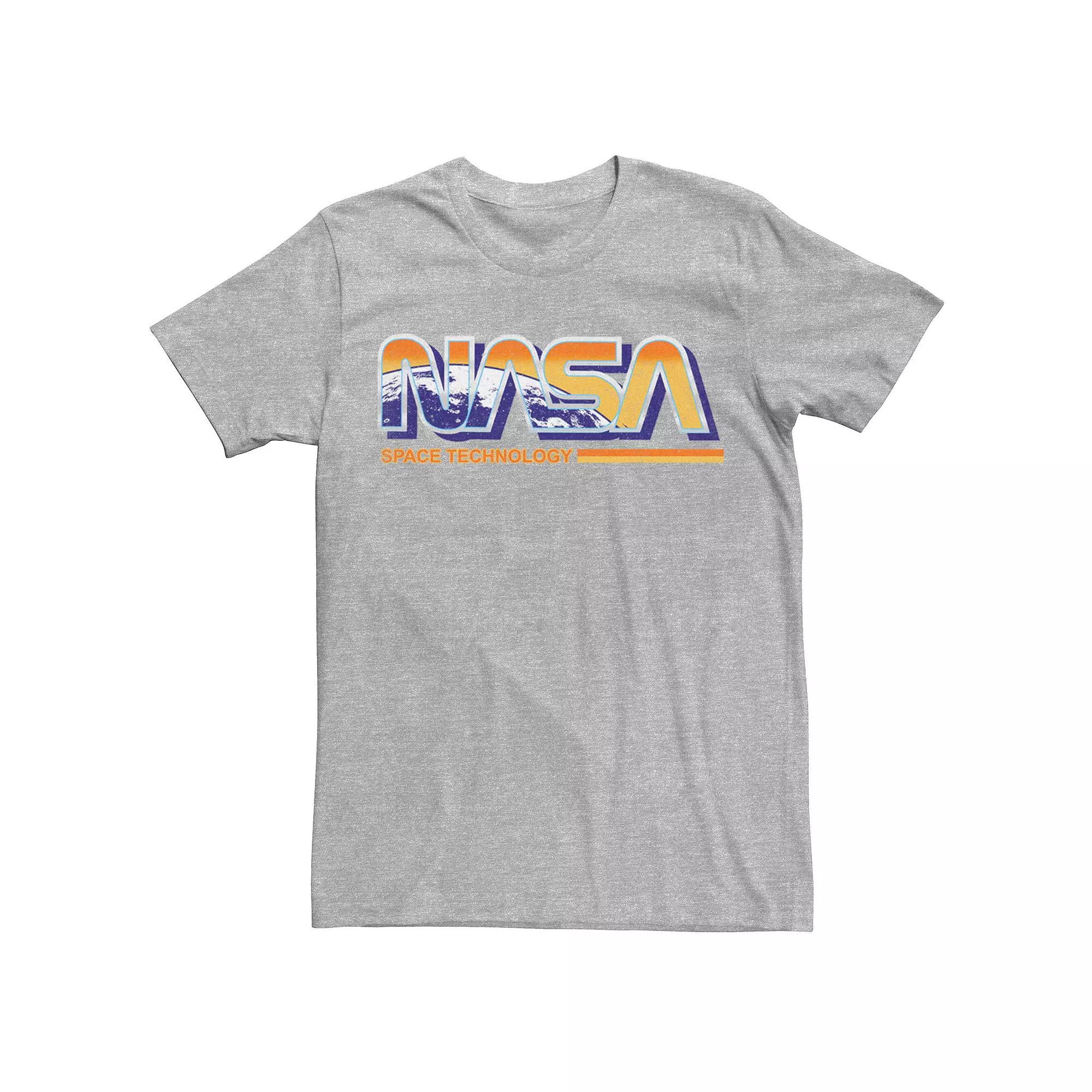 Men's NASA Space Technology Retro Rainbow Logo Tee,  Product Image
