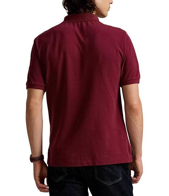 Polo Ralph Lauren Classic Fit Leather-Pony Mesh Short Sleeve Polo Shirt Product Image