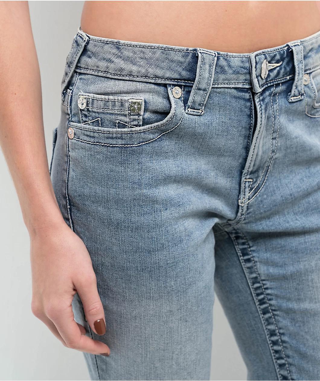 True Religion Becca Peak Spot Mid Rise Bootcut Jeans Product Image
