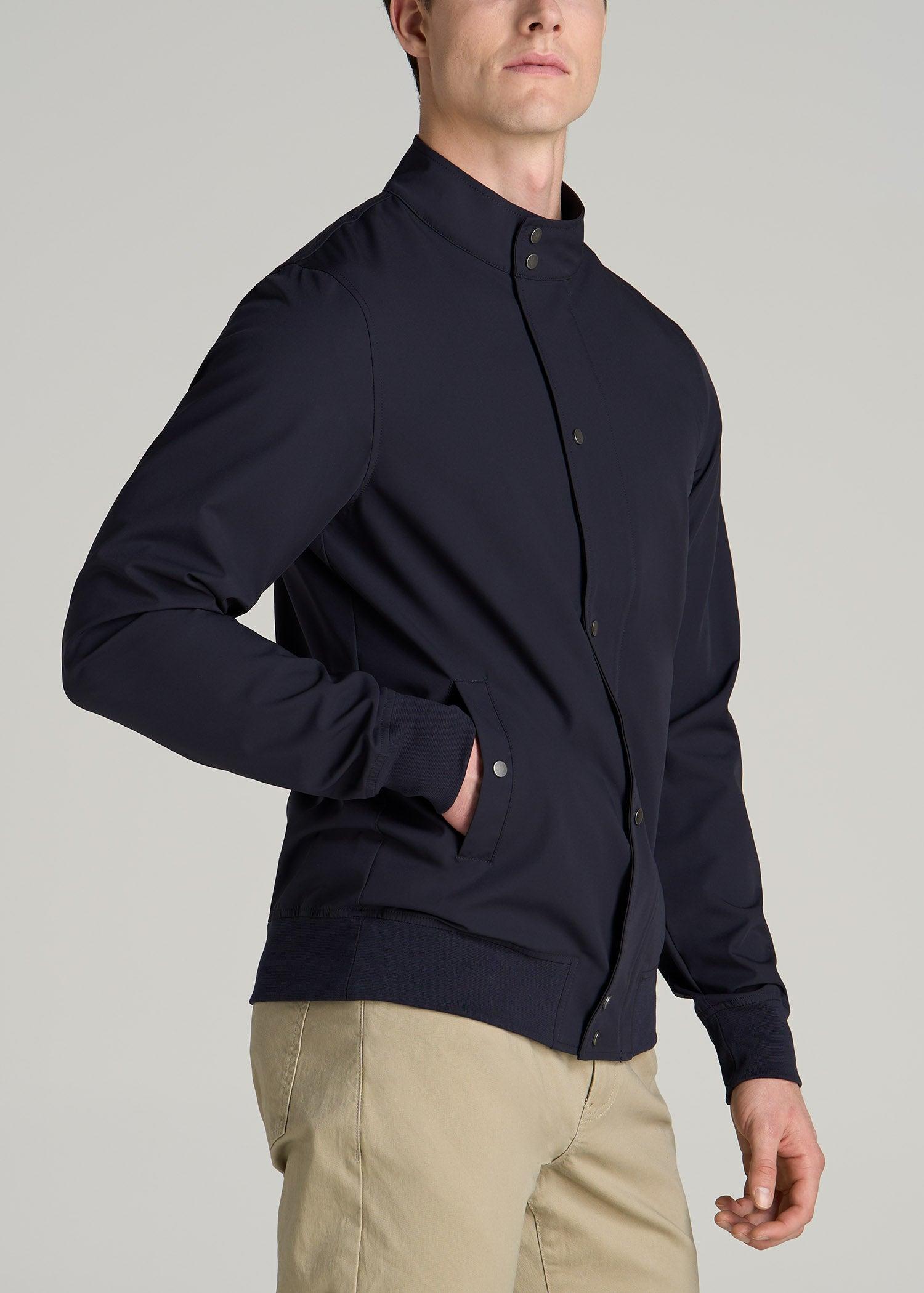Motion Bomber Jacket for Tall Men in Portobello Male Product Image