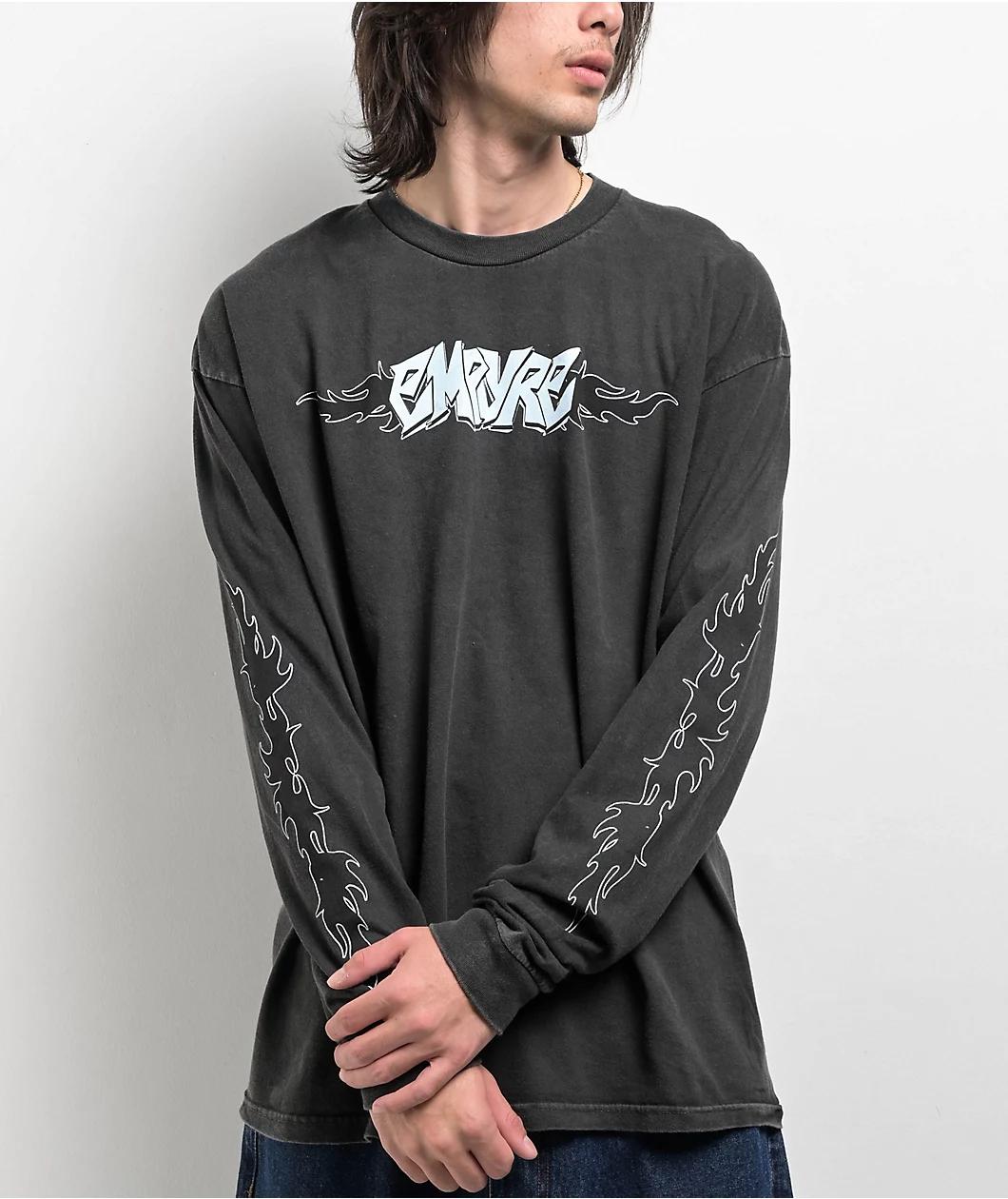 Empyre Chrome Animals Black Wash Long Sleeve T-Shirt Product Image