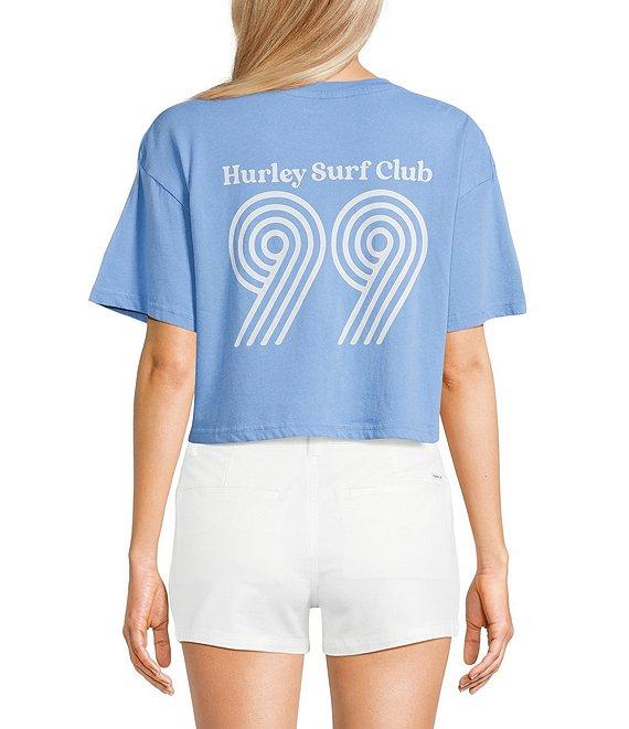 Hurley Rollers Short Sleeve Boxy Cropped T-Shirt Product Image
