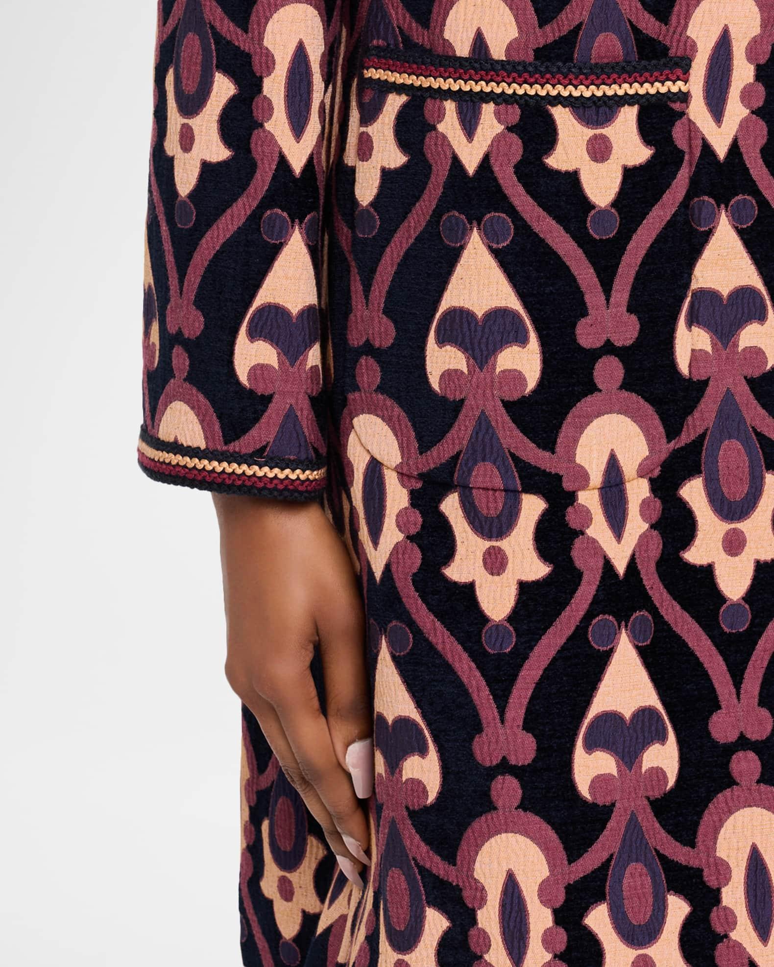 Reversible Jacquard Single-Breasted Coat Product Image