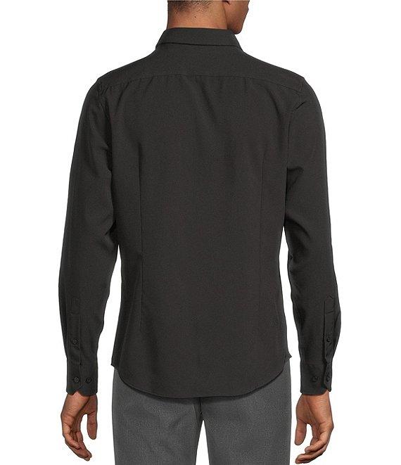 Murano Slim Fit Performance Stretch Solid Long Sleeve Woven Shirt Product Image
