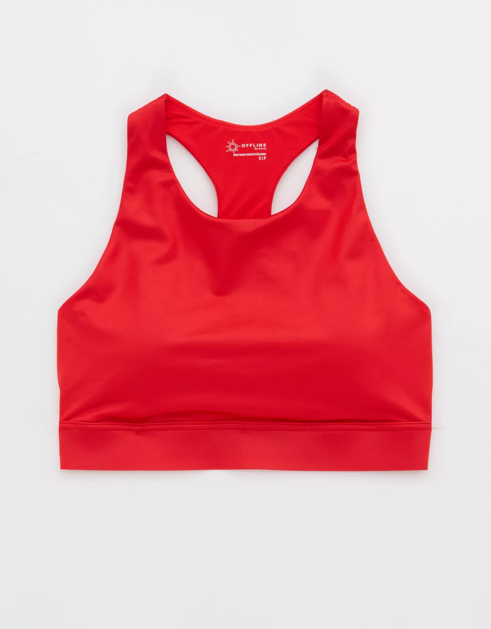 OFFLINE By Aerie Goals Gloss High Neck Sports Bra Product Image