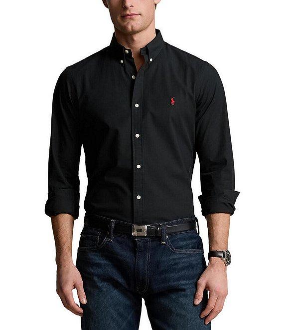 Polo Ralph Lauren Slim-Fit Stretch Poplin Long Sleeve Woven Shirt Product Image
