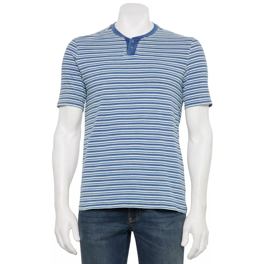 Men's Thomas Sterling Striped Short Sleeve Knit Tee, Size: Large, Tricolor Stripe Product Image
