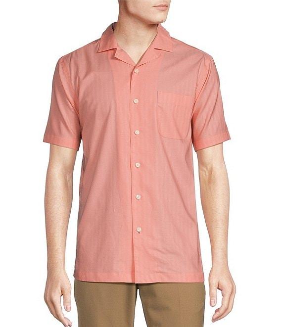 Daniel Cremieux Signature Label Solid Short Sleeve Woven Camp Shirt Product Image