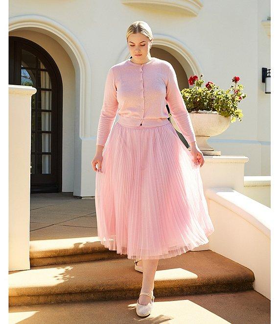 Lucy Paris Plus Sharlene Pleated Tulle Skirt Product Image
