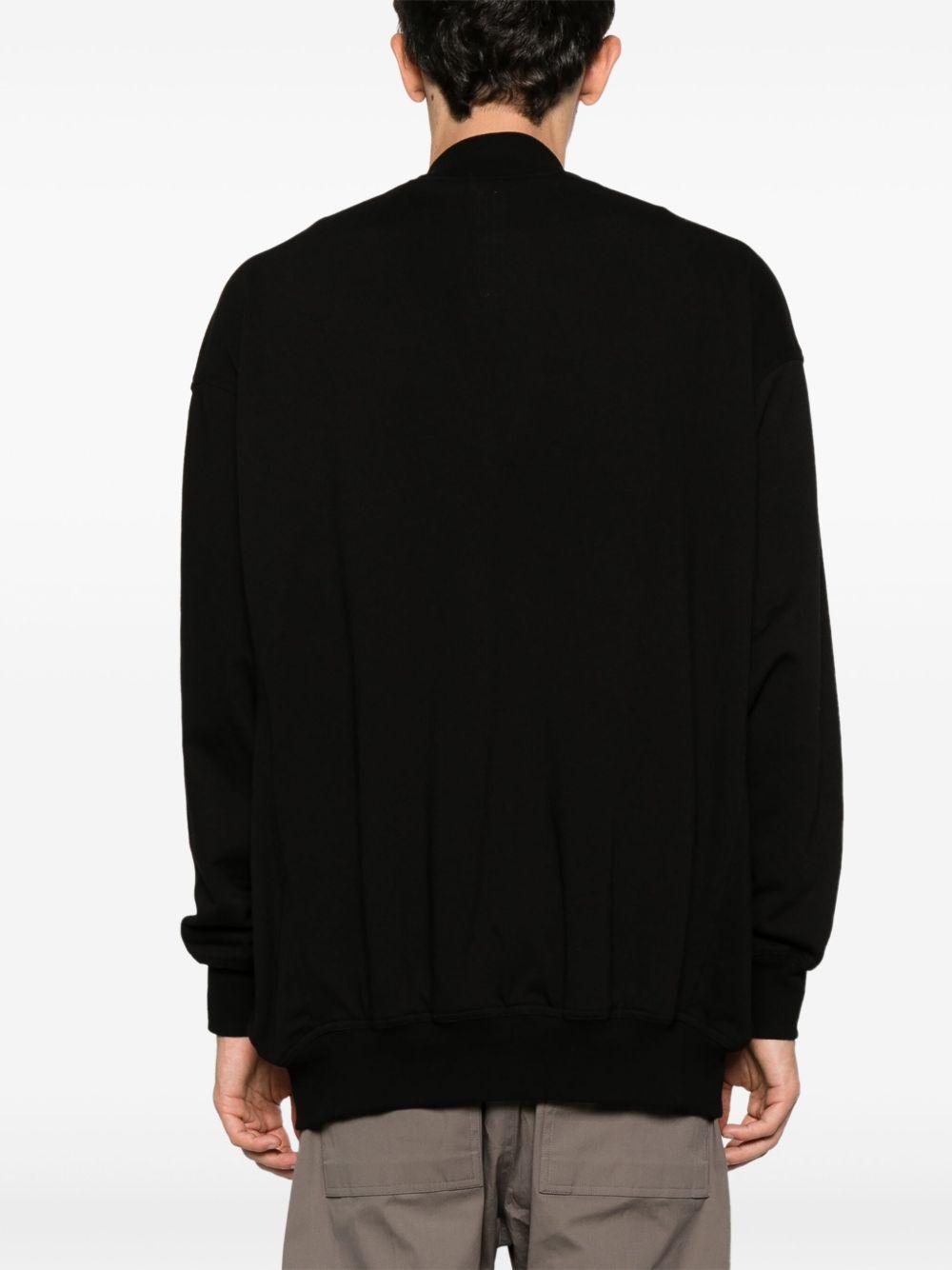 RICK OWENS Black Hollywood Jumbo Flight Bomber Jacket In 09 Black Product Image