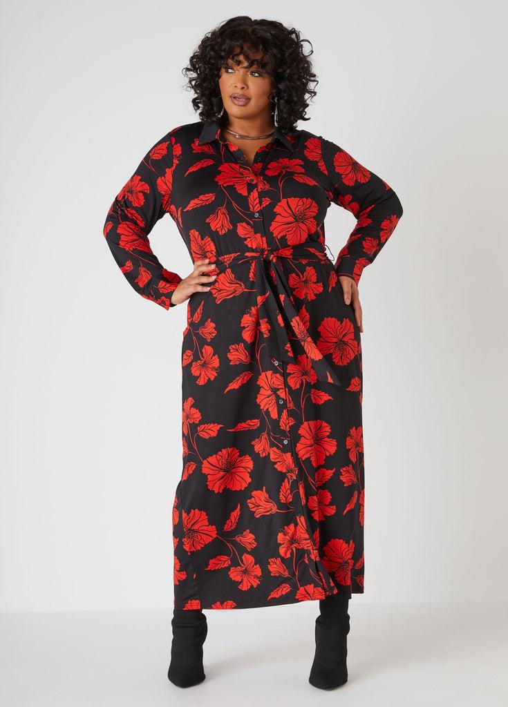 Floral Maxi Shirtdress Product Image
