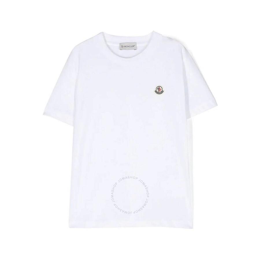 MONCLER Mens White Brand-patch Short-sleeve Pack Of Three Cotton-jersey T-shirt Product Image