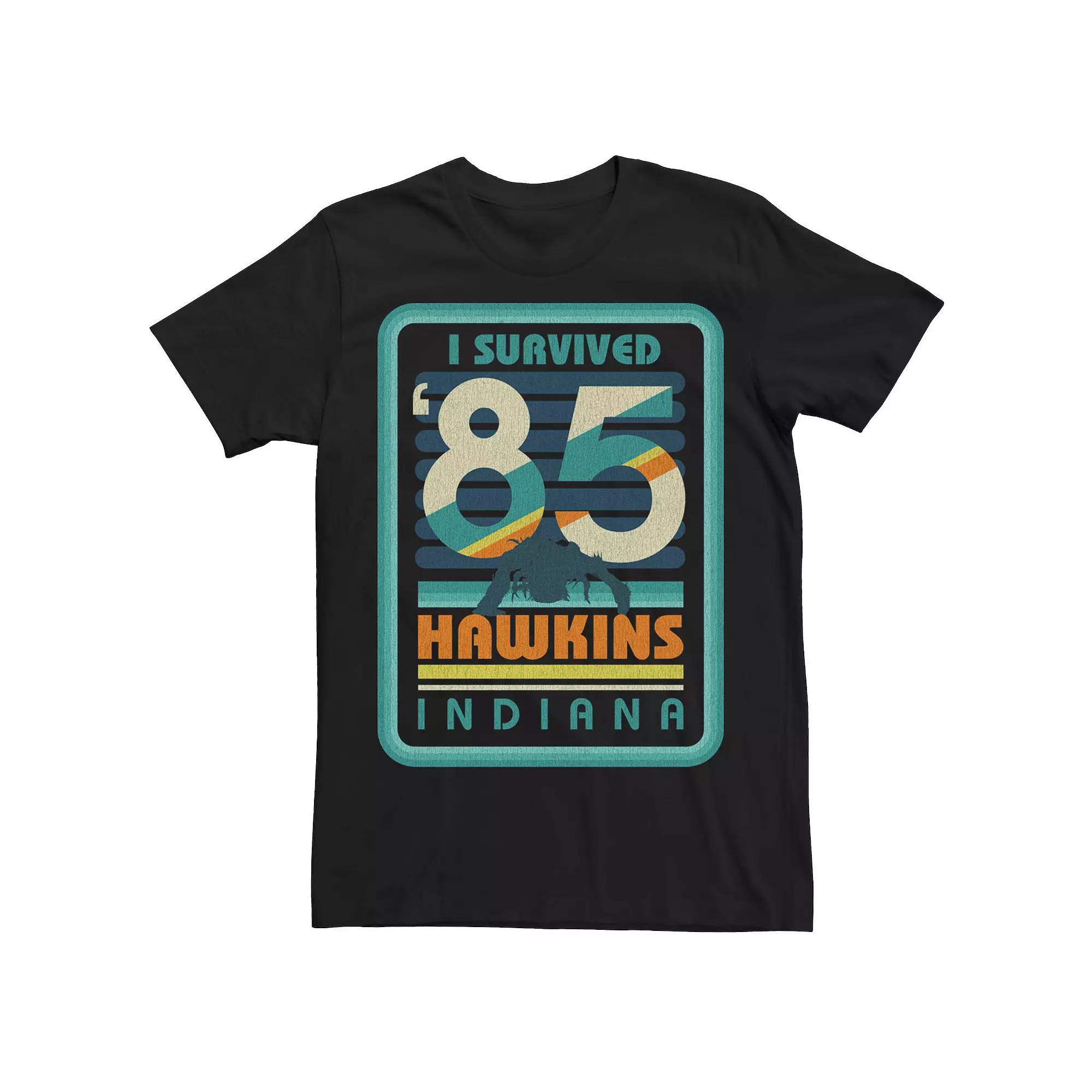 Men's Stranger Things "I Survived '85 Hawkins Indiana" Tee,  Product Image