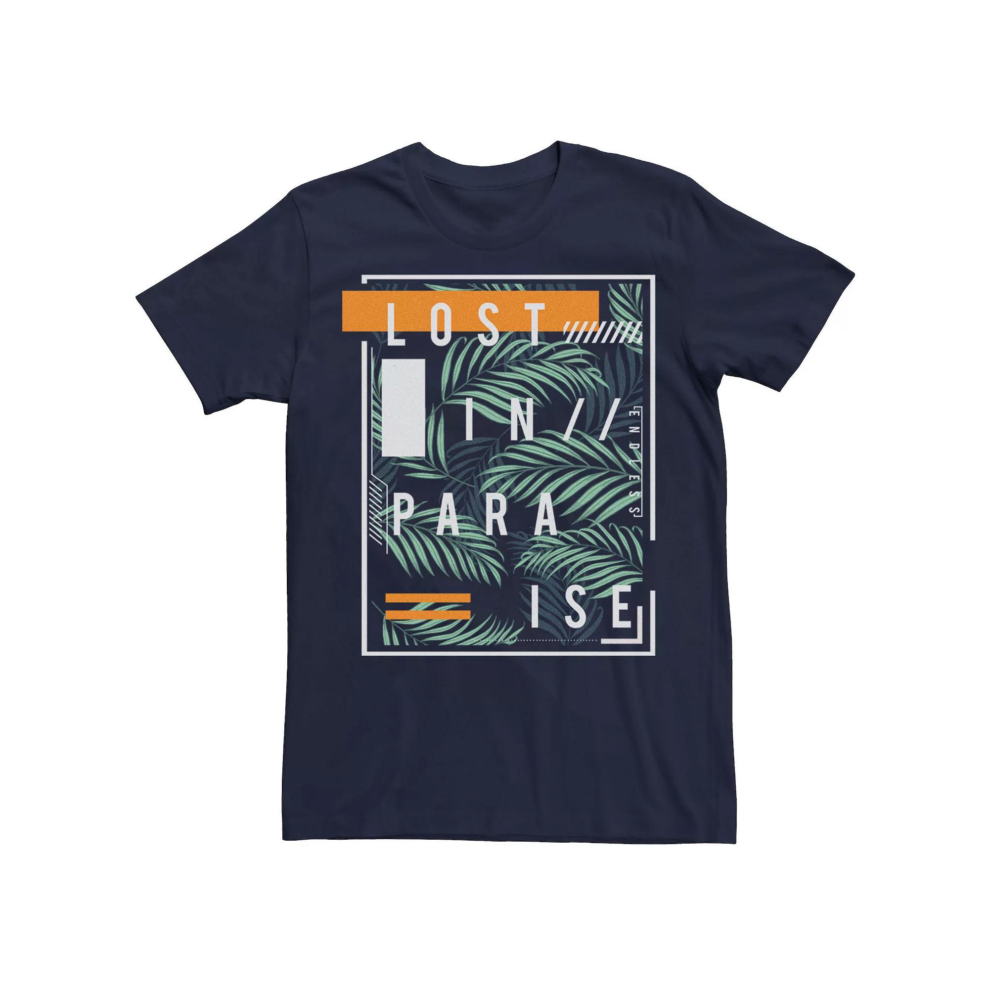 Men's Lost In Paradise Plants Tee, Size: XS, Blue Product Image