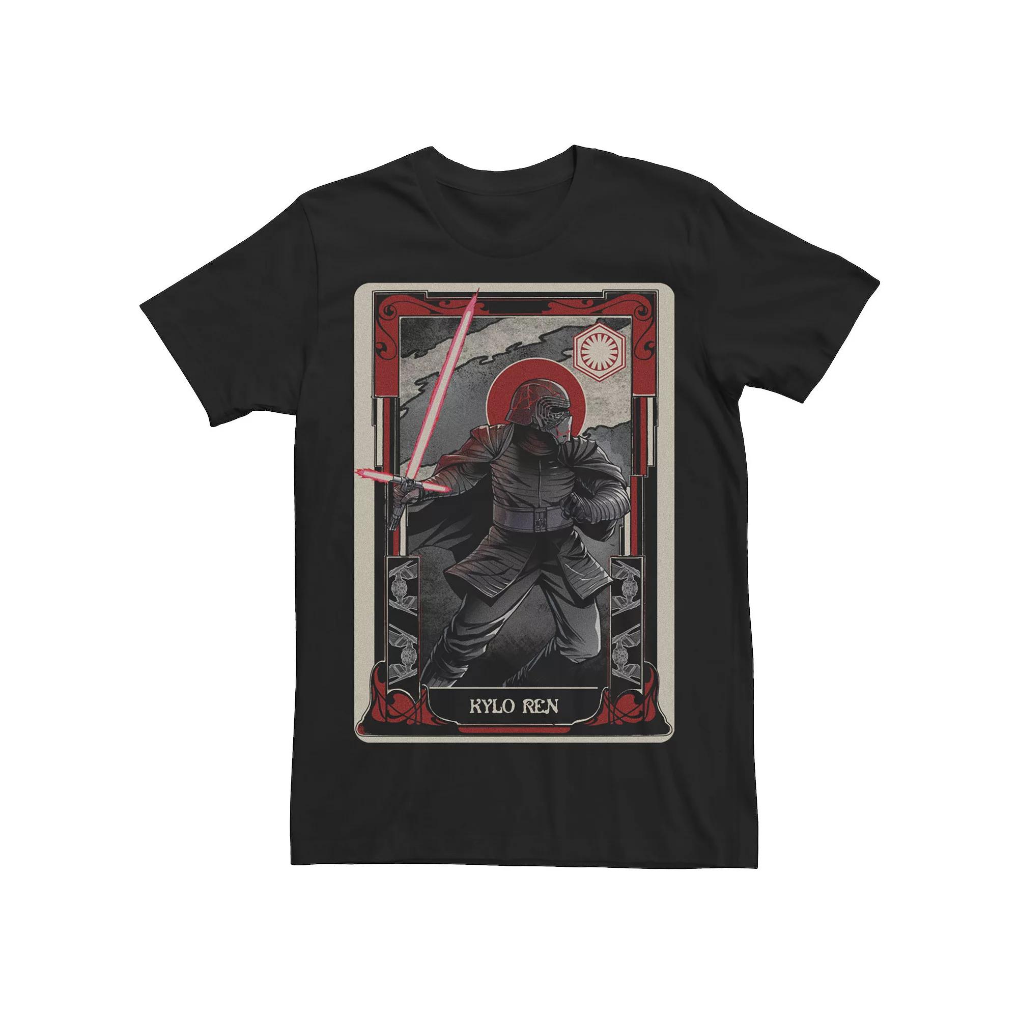 Men's Star Wars Kylo Ren Playing Card Poster Tee,  Product Image