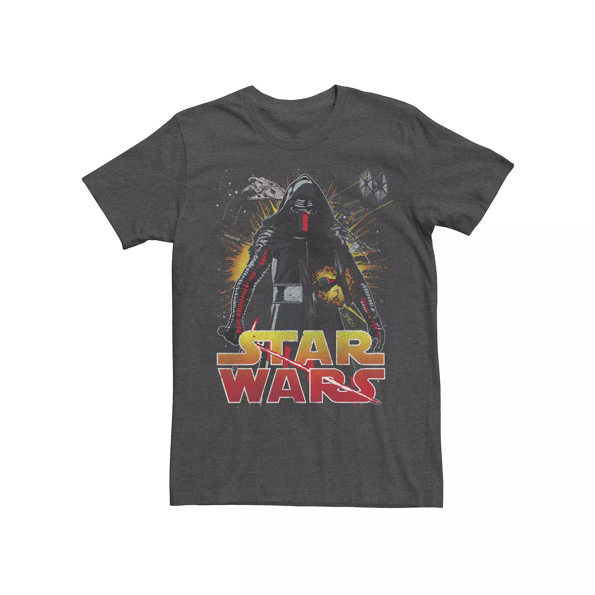Big & Tall Star Wars Dark Side Neon Art Graphic Tee, Men's,  Product Image