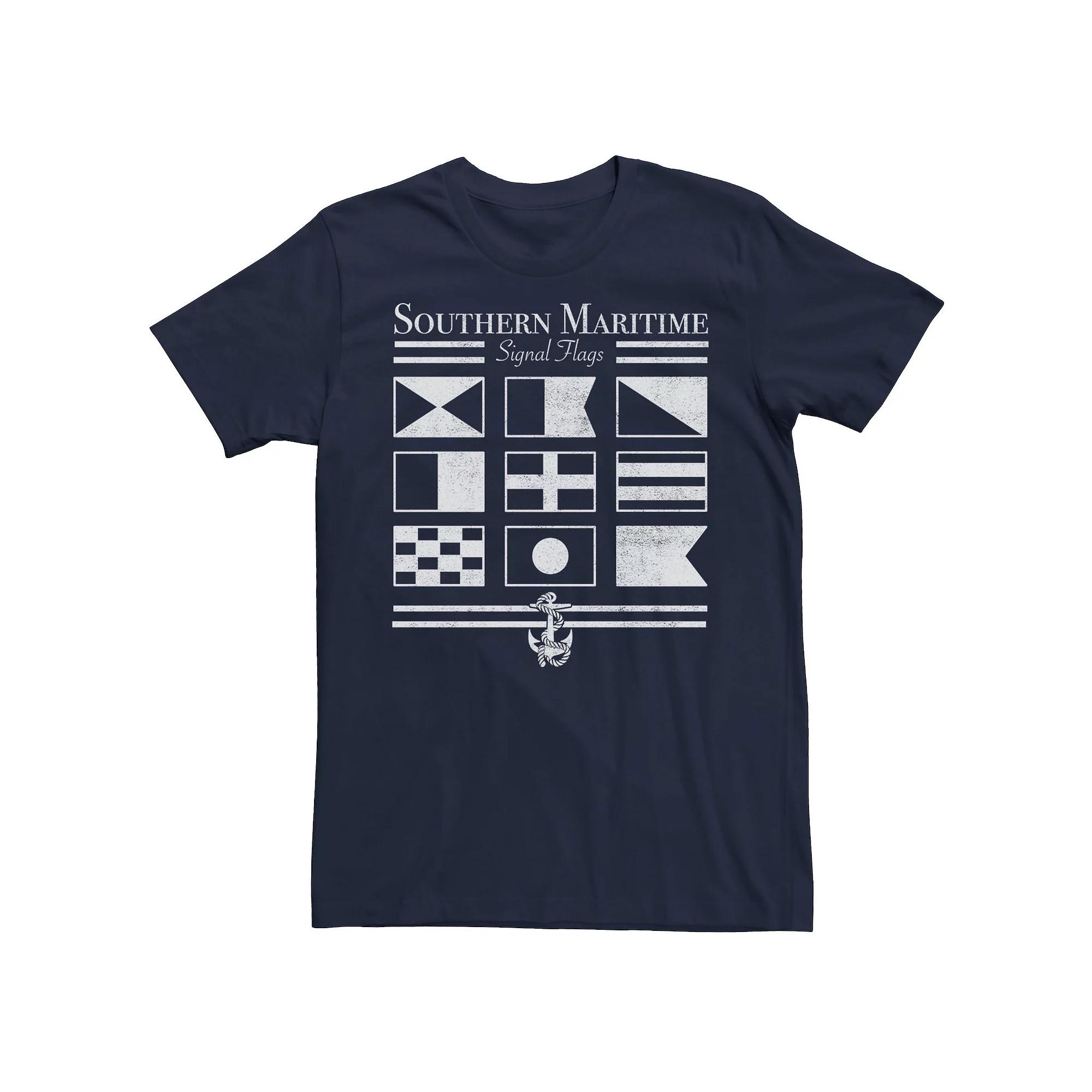 Men's Southern Maritime Flags Grid Tee,  Product Image