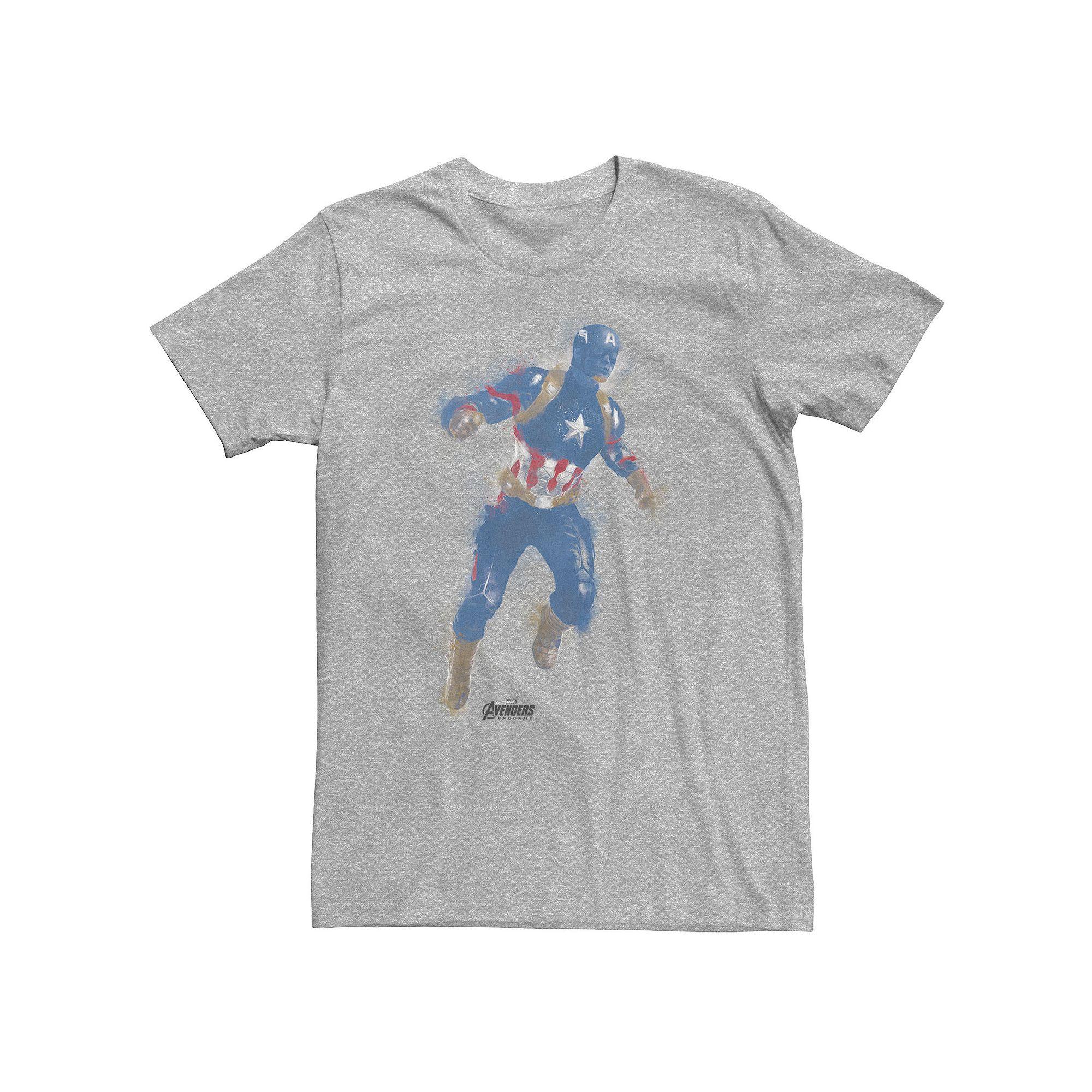 Big & Tall Marvel Avengers Endgame Captain America Graphic Tee, Men's,  Product Image