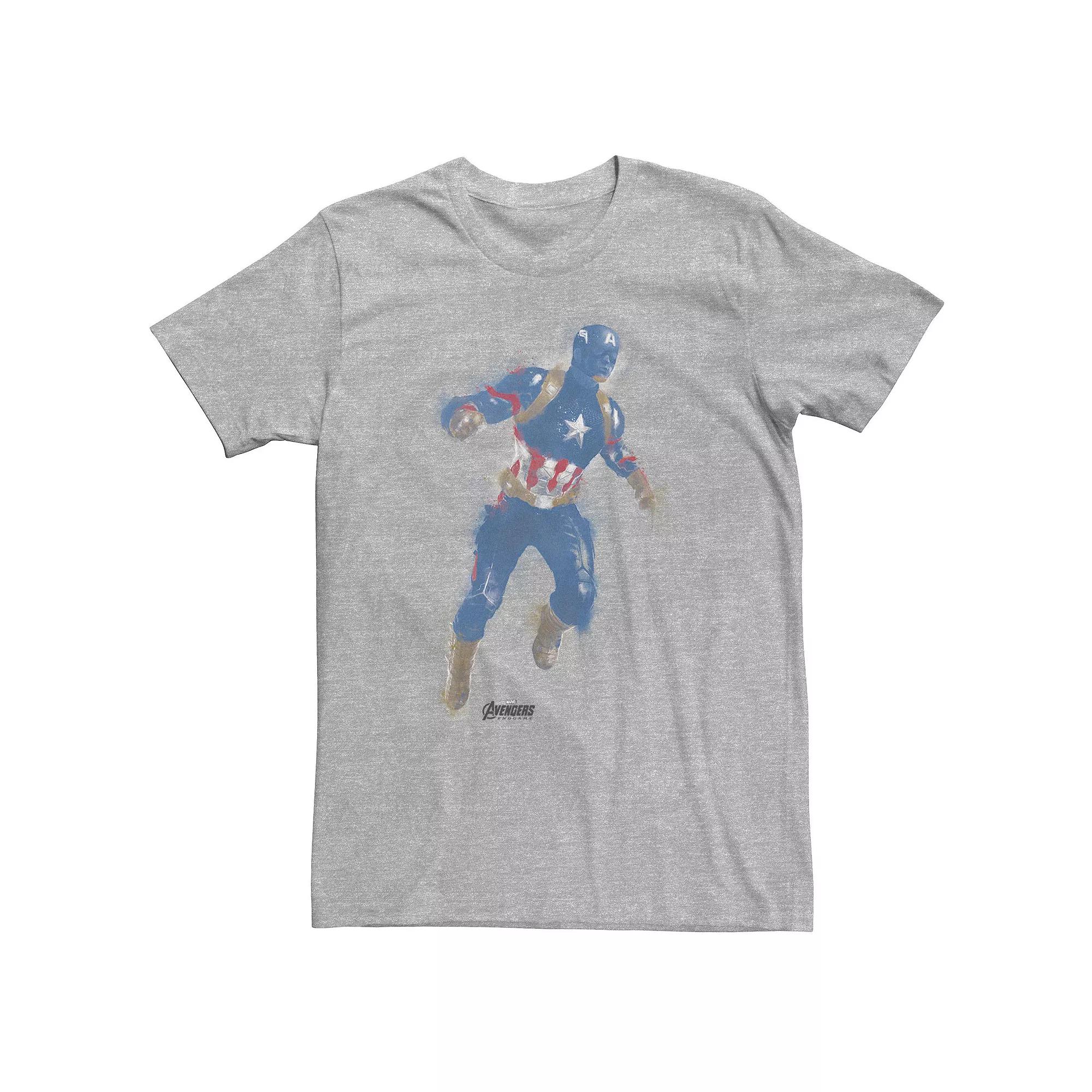 Big & Tall Marvel Avengers Endgame Captain America Graphic Tee, Men's,  Product Image