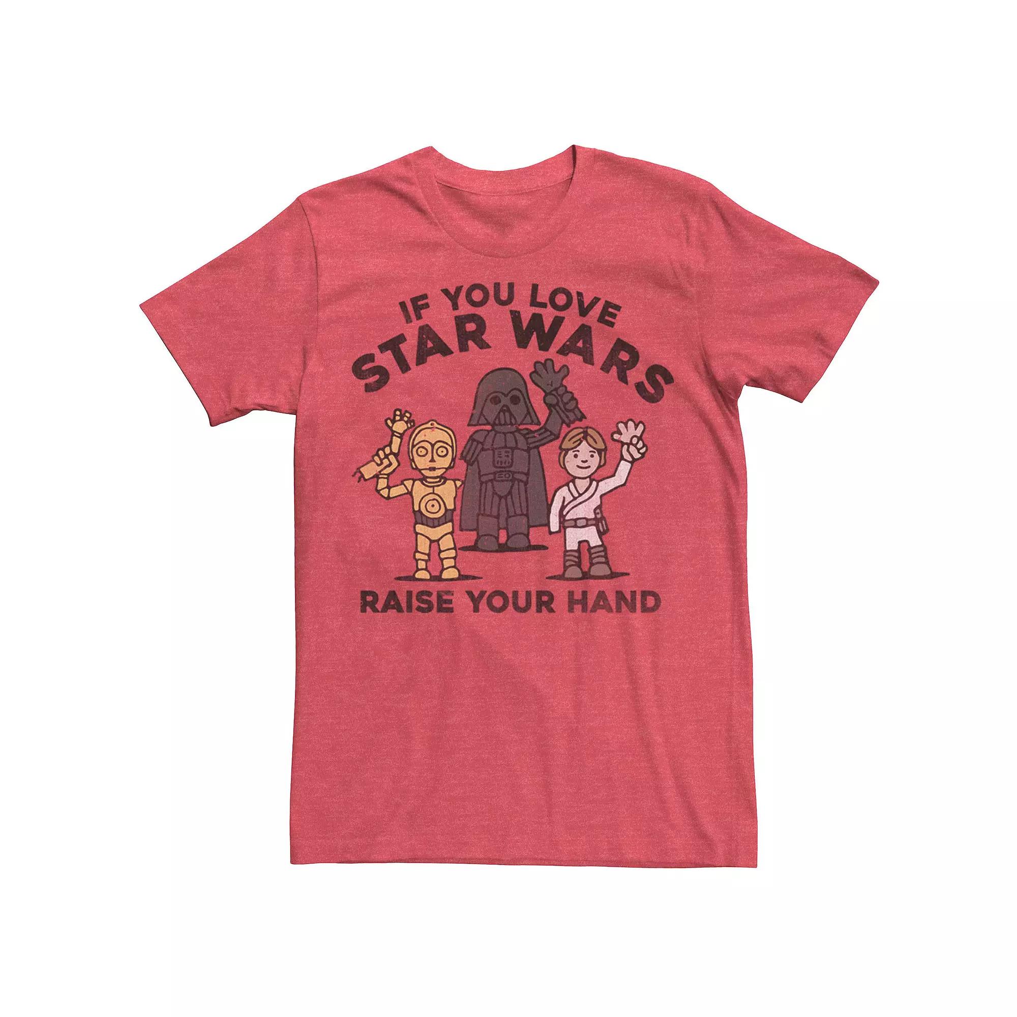 Men's Star Wars Raise Your Hands Doodle Sketch Tee,  Product Image