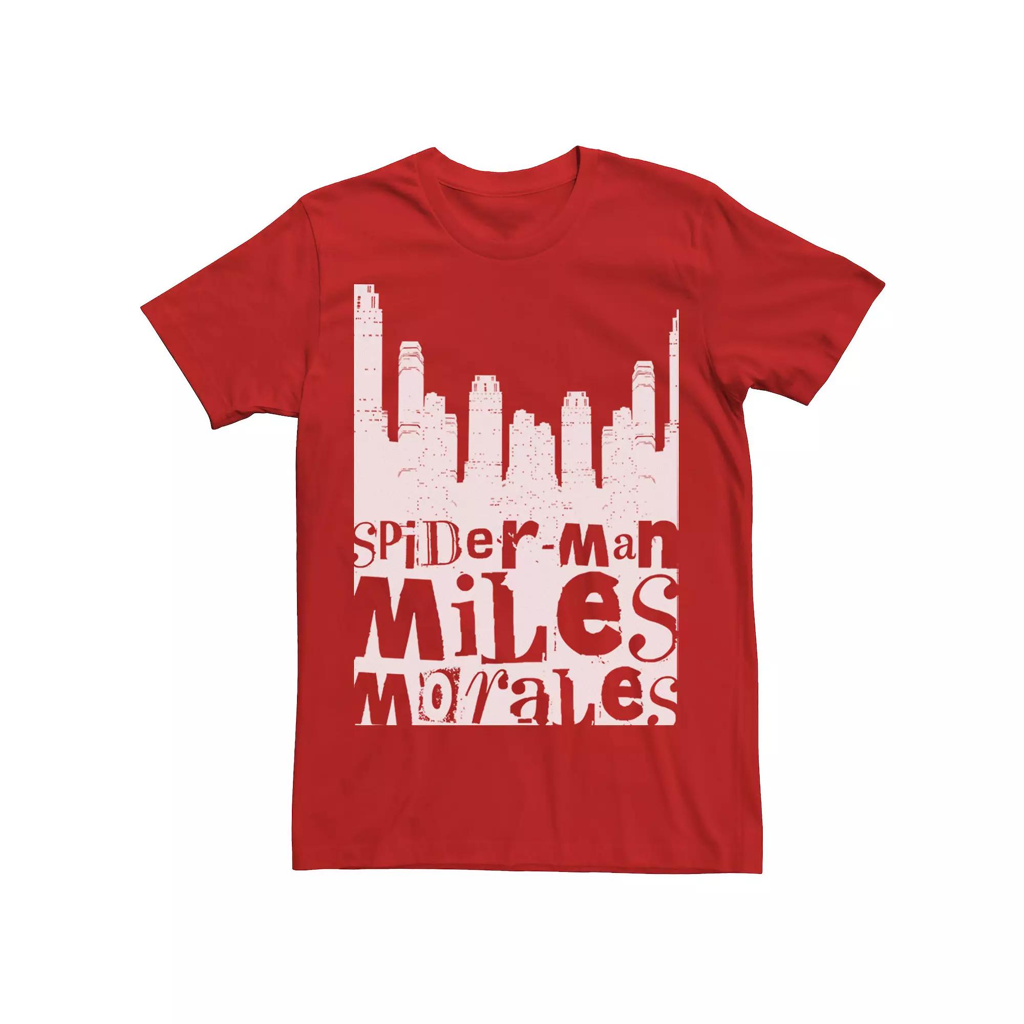 Men's Marvel Spider-Man Miles Morales City Skyline Tee,  Product Image