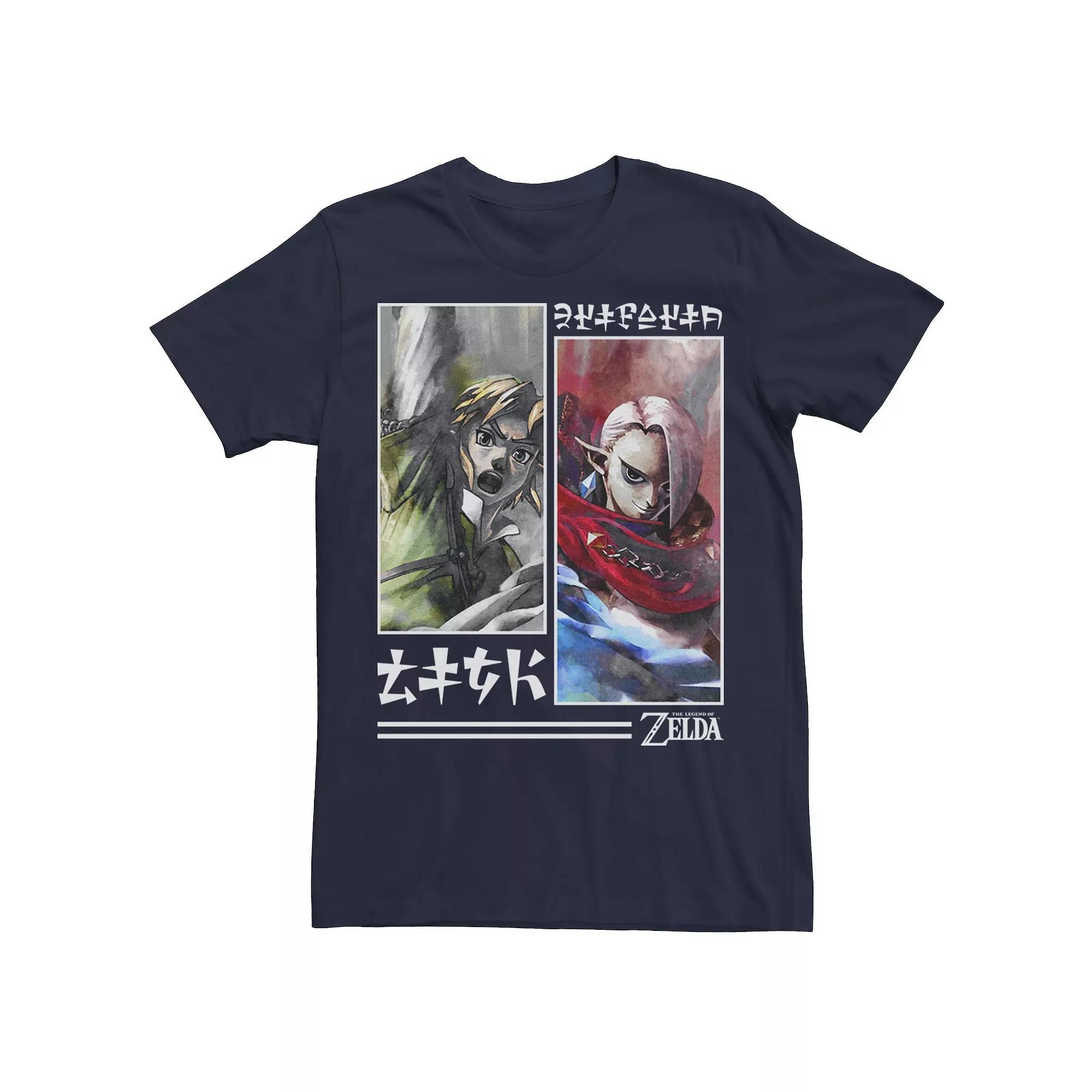 Men's Nintendo Zelda Watercolor Panel Tee,  Product Image
