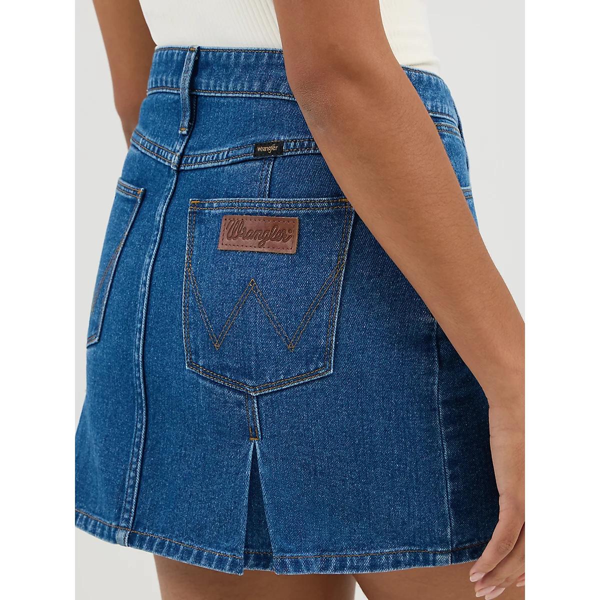 Women's Pleated Mini Skirt in Carolina Product Image