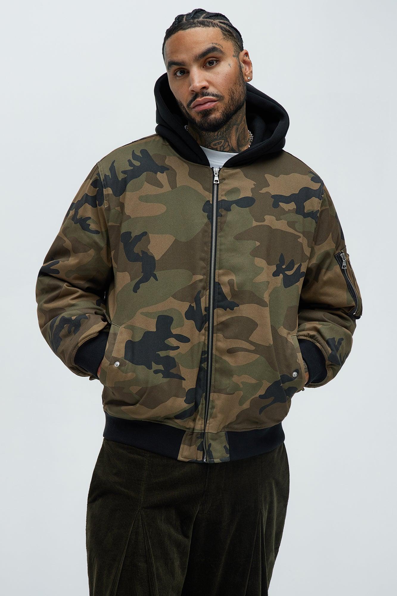 Mikael Hooded Bomber - Camouflage Product Image