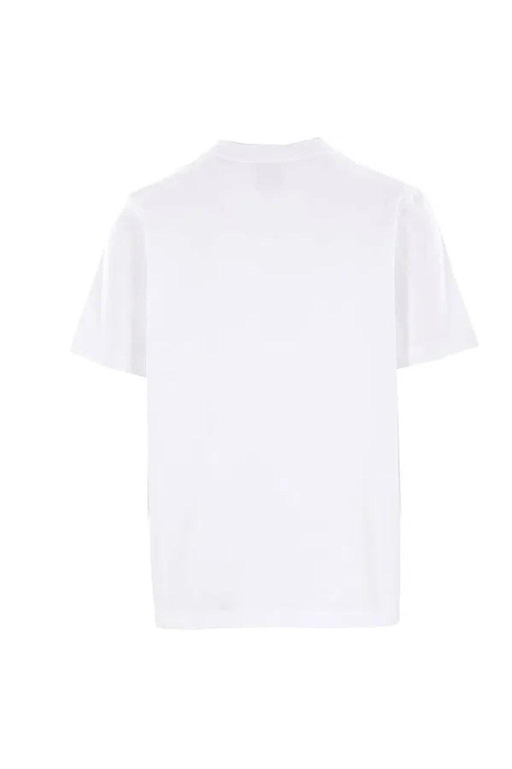 CASABLANCA Cotton Crew Neck T-shirt With Graphic Print In White Product Image