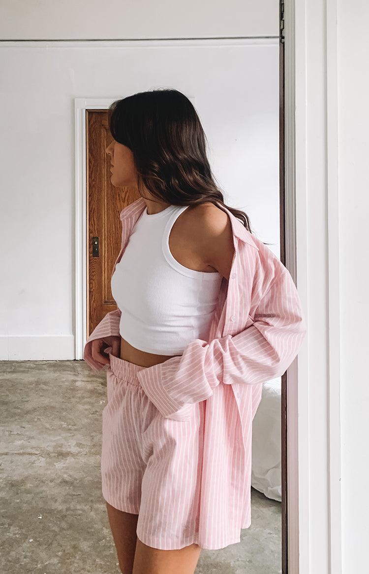 Naomi Ribbed Tank White Product Image