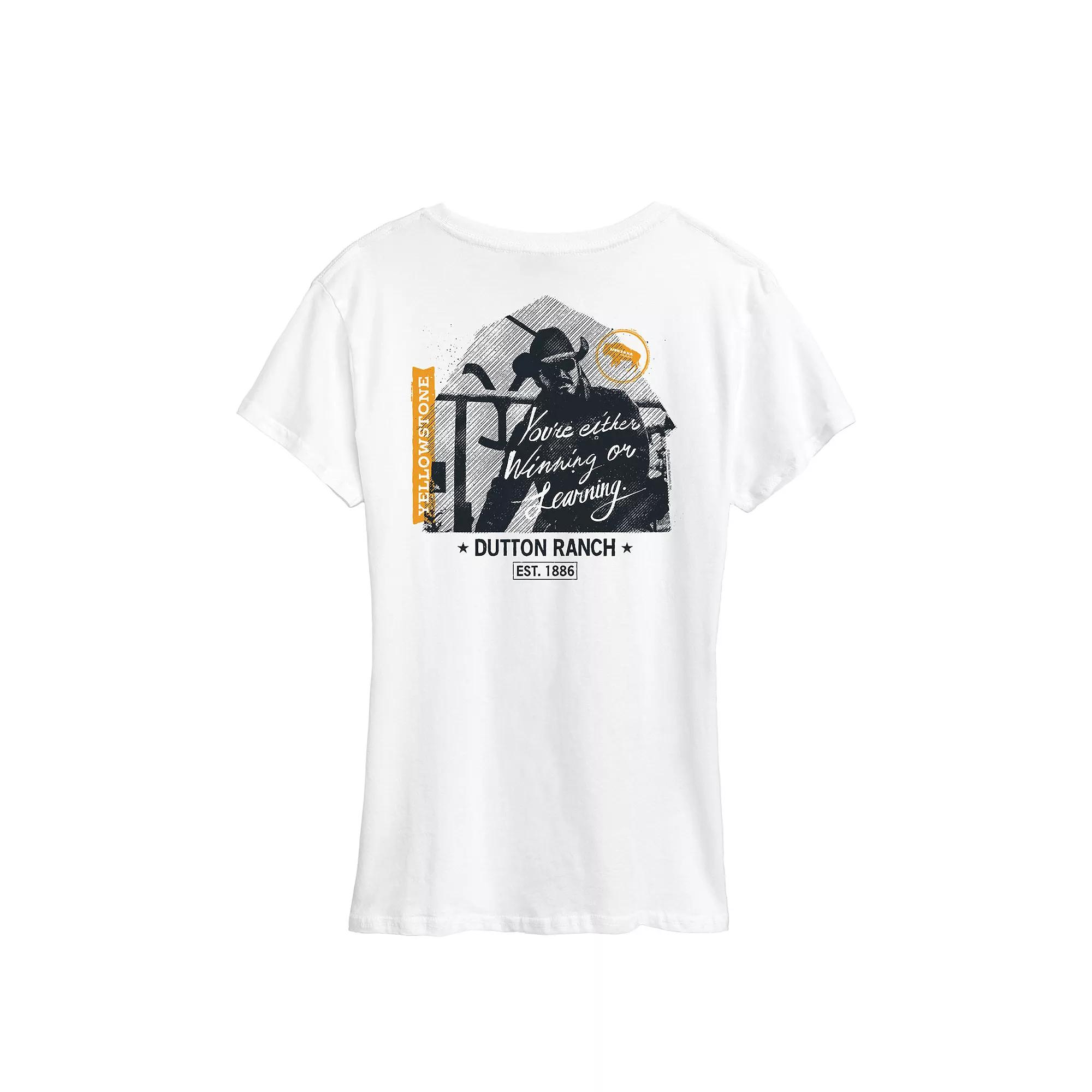 Women's Yellowstone Winning Or Learning Graphic Tee, Girl's,  Product Image