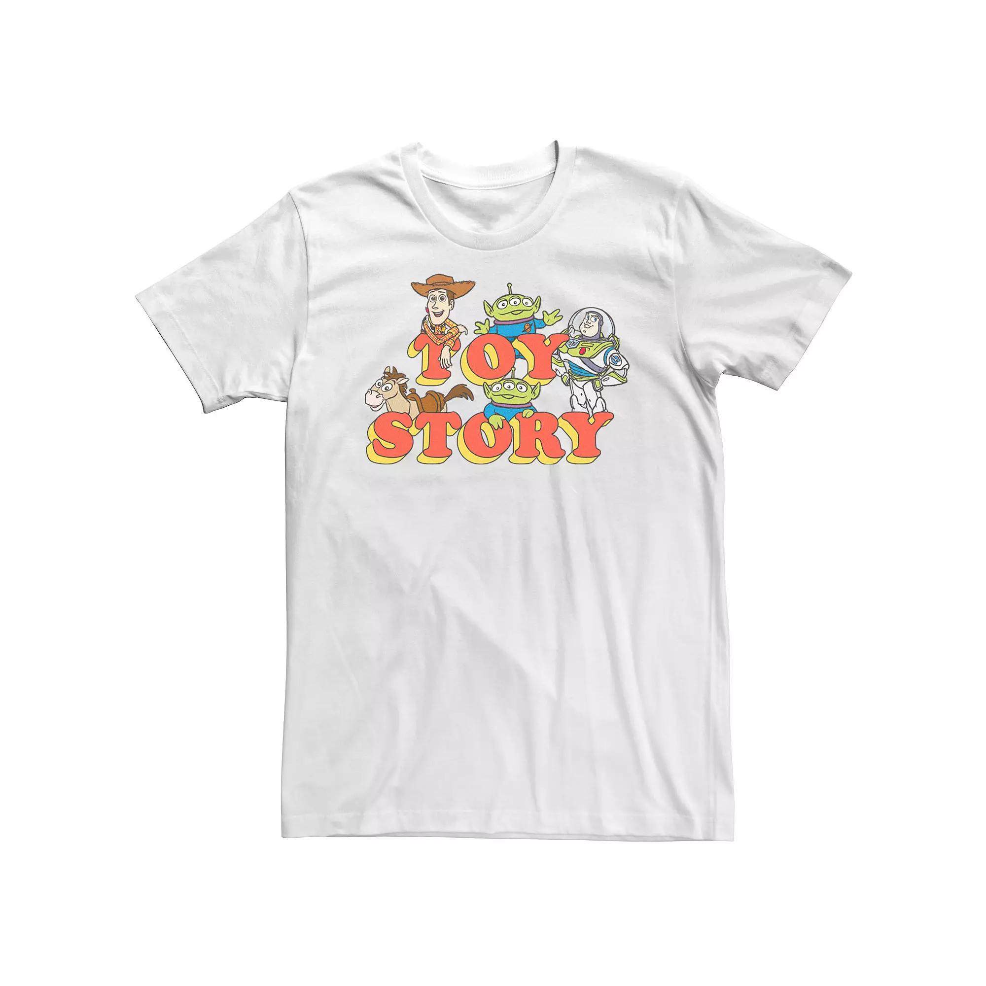 Big & Tall Disney / Pixar Toy Story Woody Buzz Lightyear Aliens Bullseye Tee, Men's,  Product Image