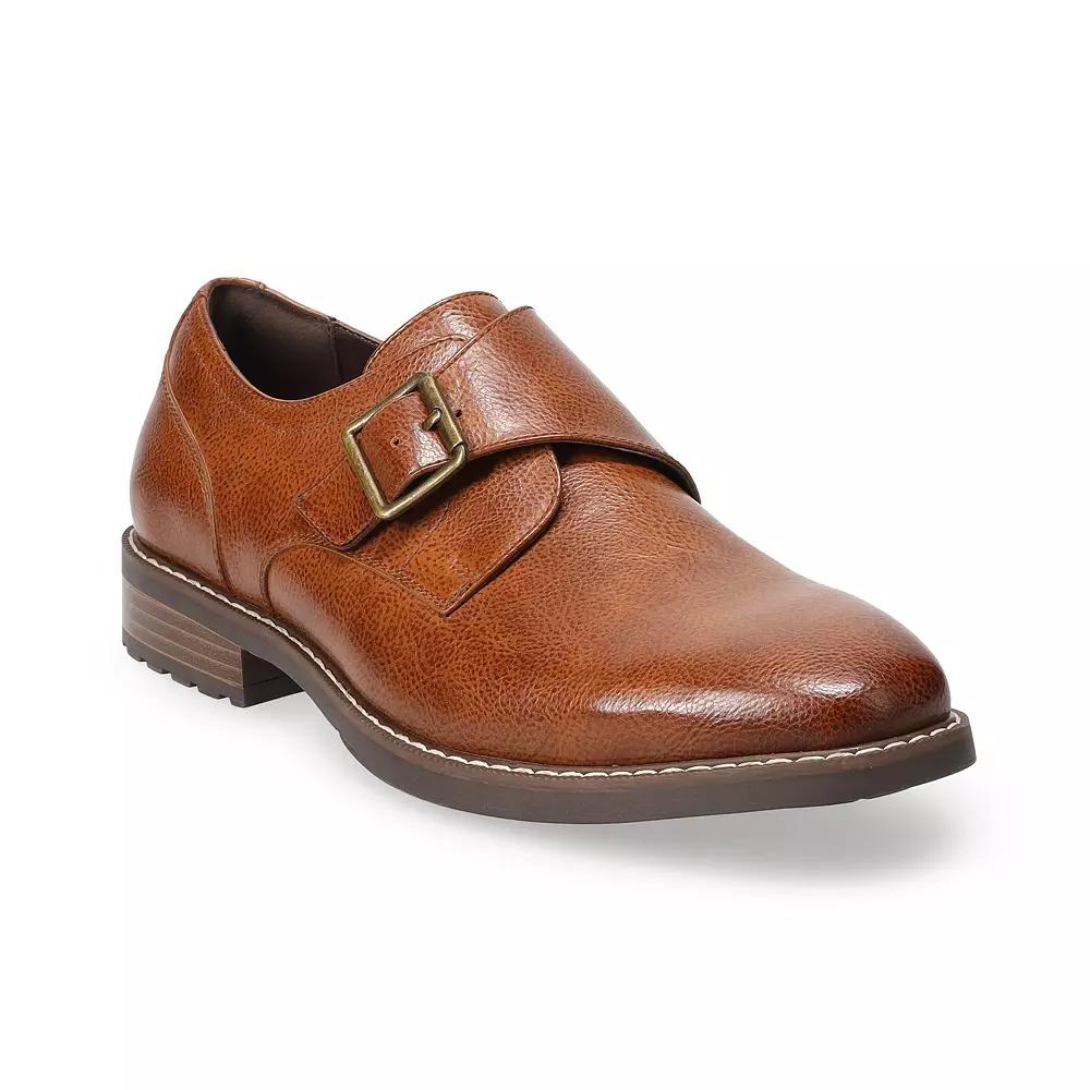 Apt Larenz Monk Single Strap Mens Dress Shoes, Red Product Image