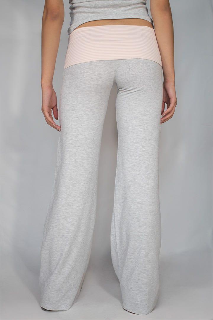 Wide-leg pants with cuffs Product Image