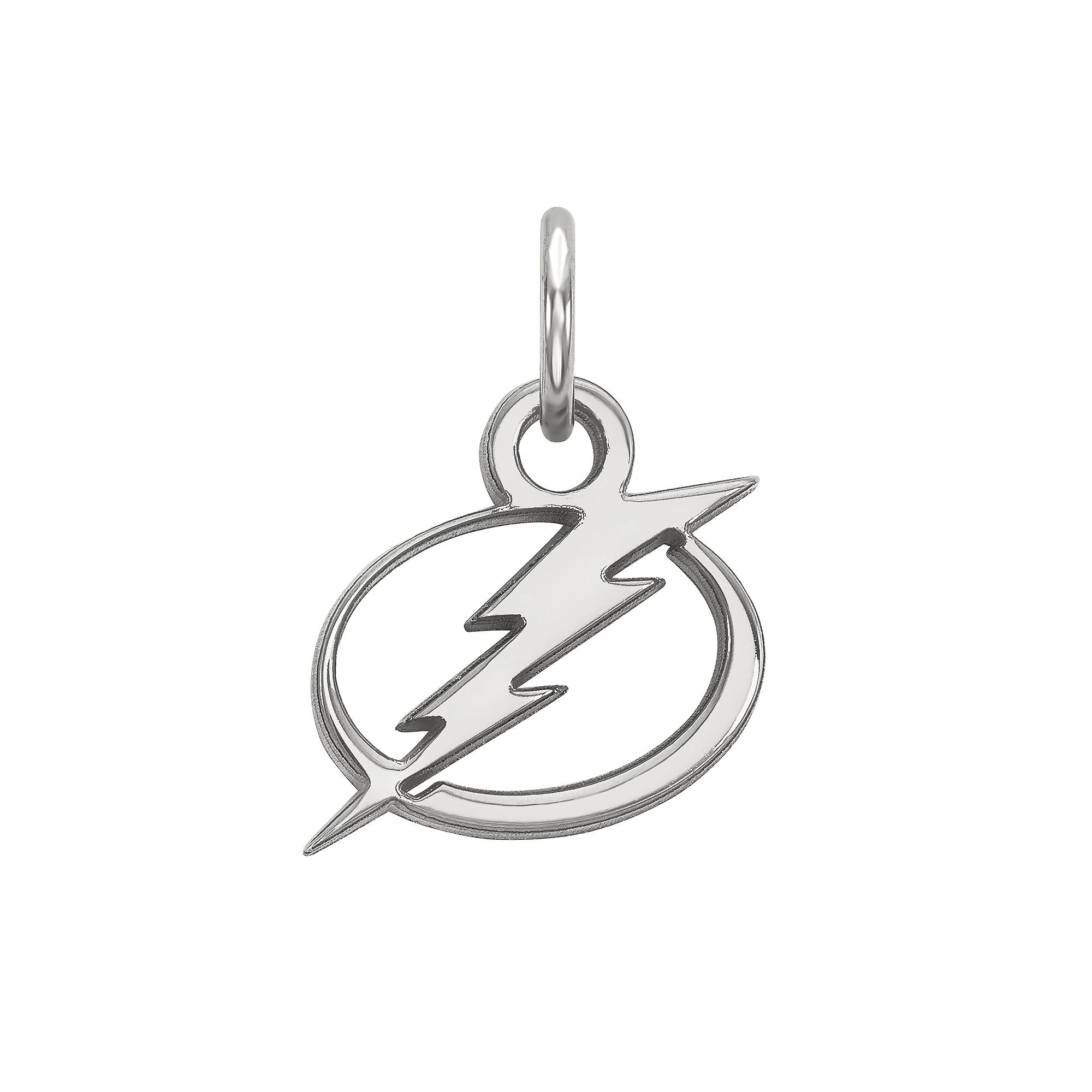 LogoArt Sterling Silver Tampa Bay Lightning Mini Logo Pendant, Women's Product Image