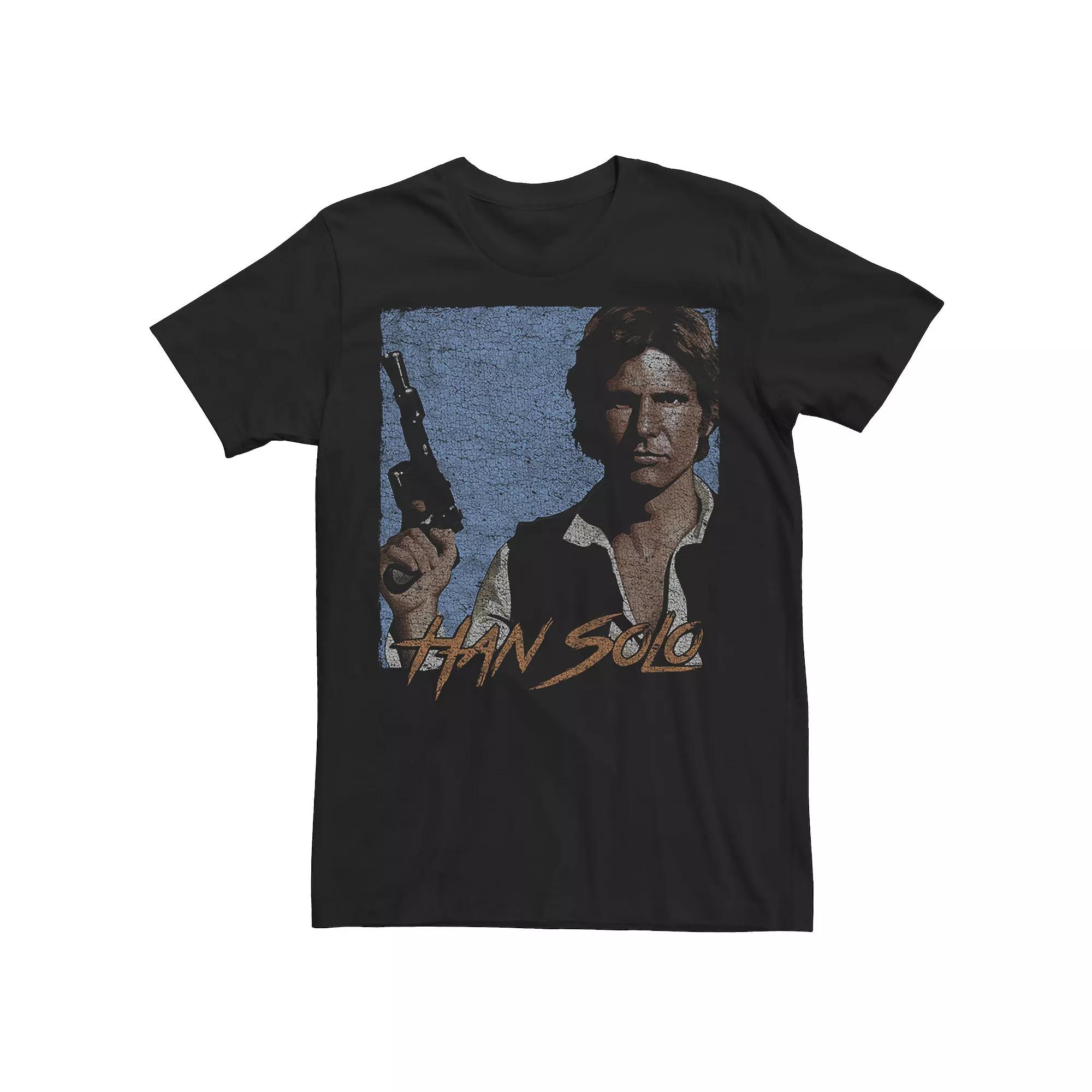 Men's Star Wars Han Solo Blaster Portrait Graphic Tee,  Product Image