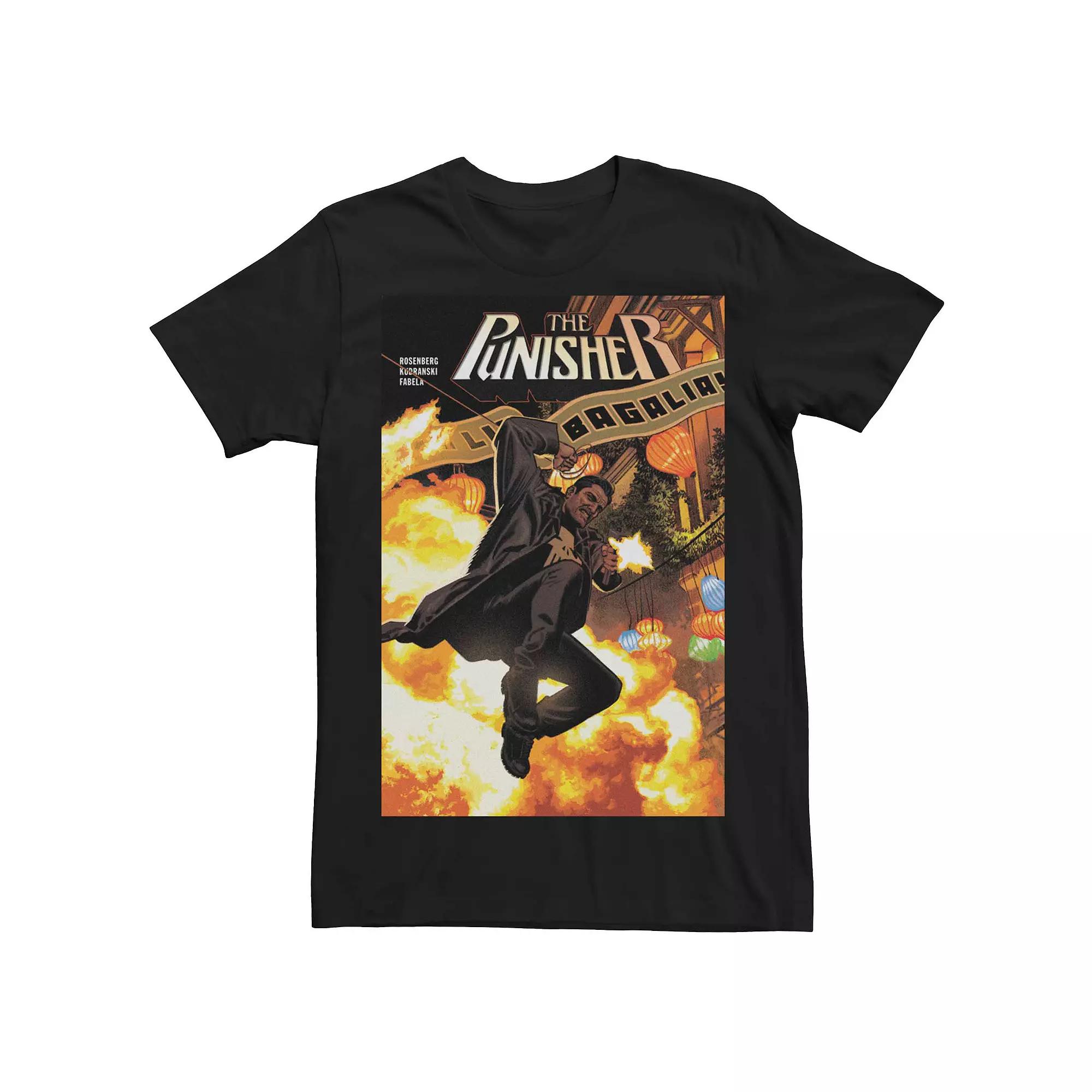 Men's Marvel's Punisher Explosion Comic Cover Tee,  Product Image