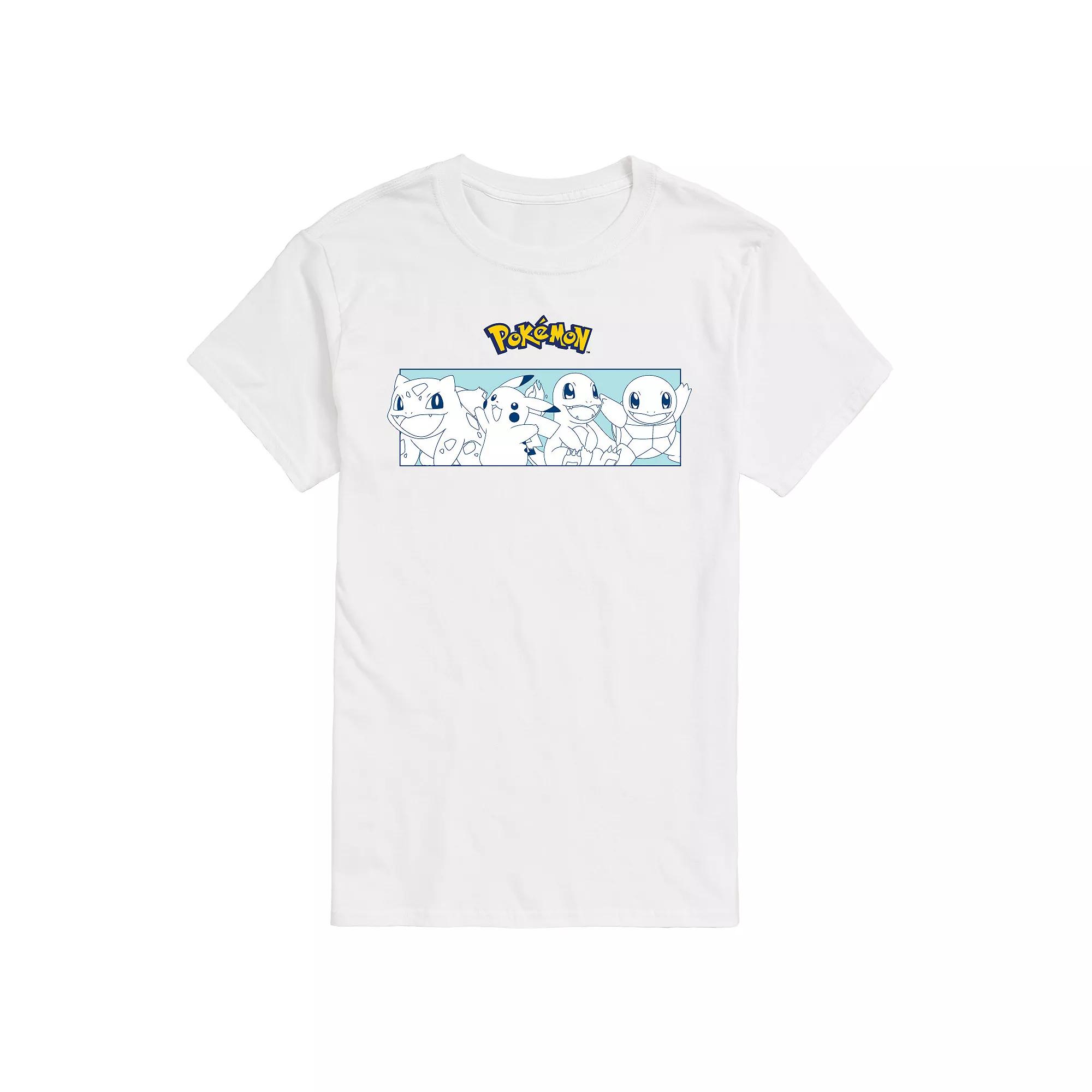 Men's Pokemon Starters Stripe Graphic Tee,  Product Image
