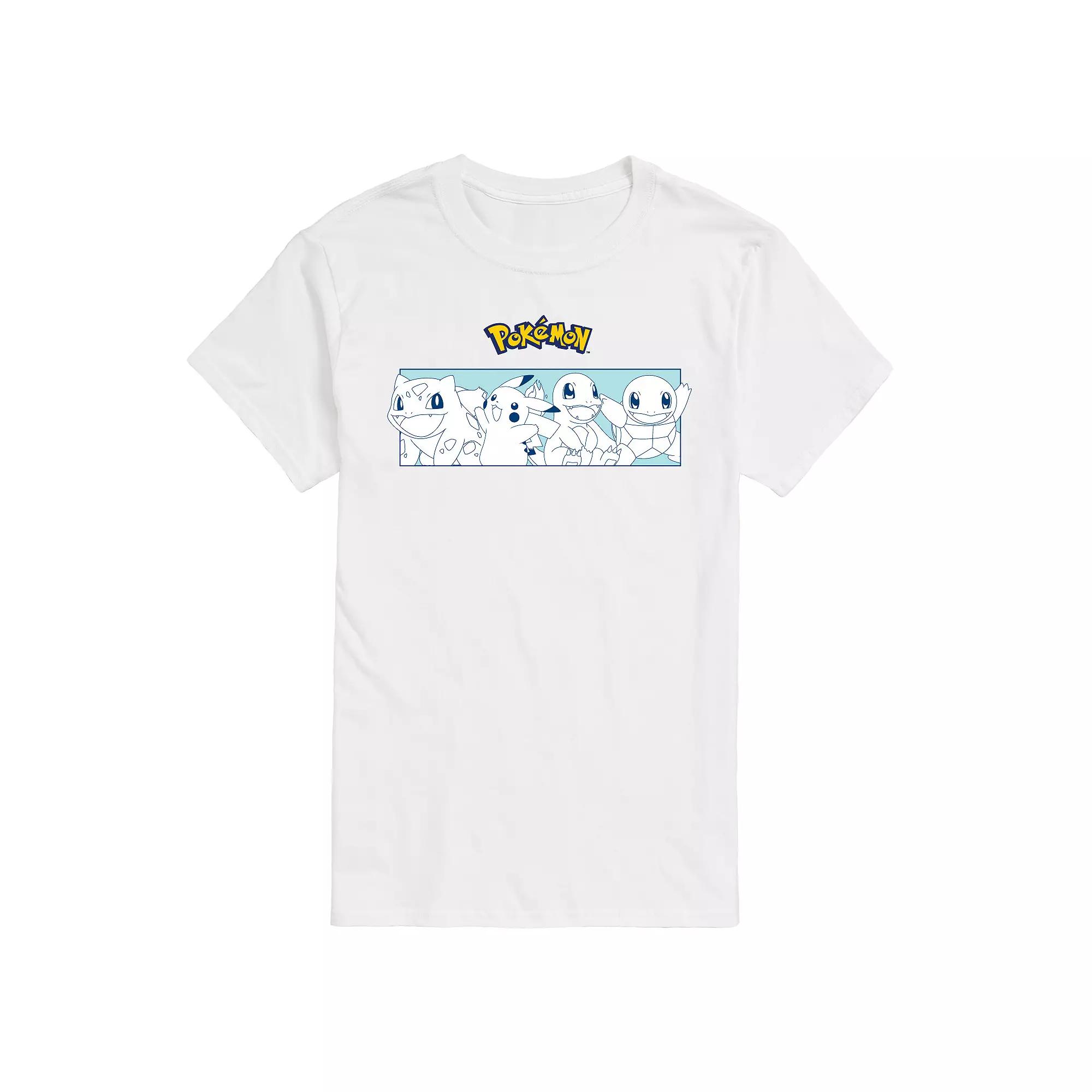 Men's Pokemon Starters Stripe Graphic Tee,  Product Image