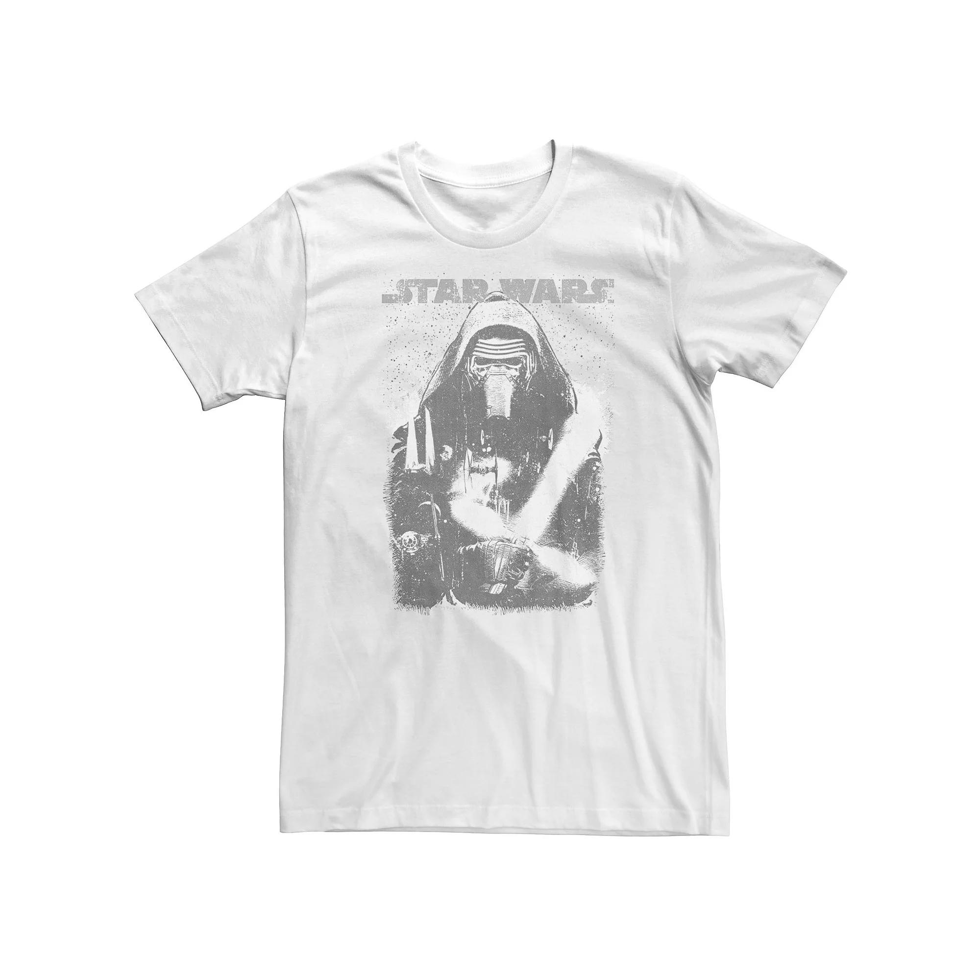 Big & Tall Star Wars Kylo Ren Prey Poster Tee, Men's, Size: 4XL Tall, White Product Image