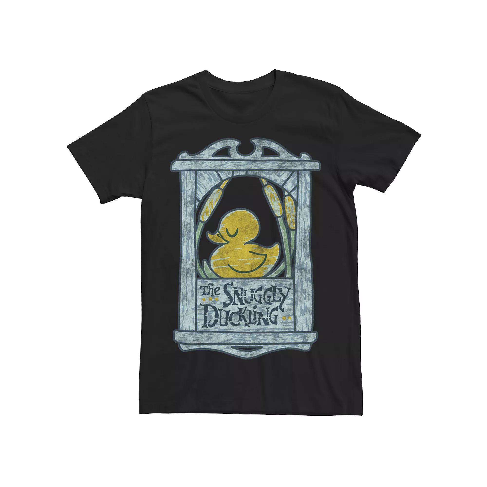 Men's Disney's Tangled The Snuggly Duckling Sign Tee,  Product Image