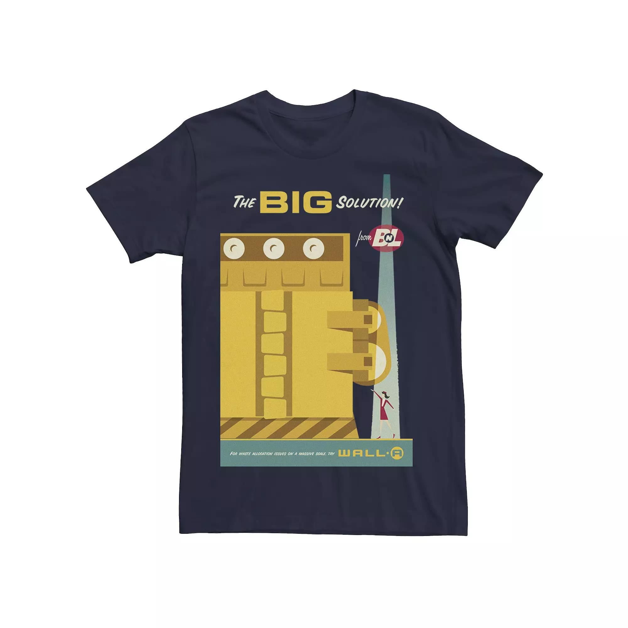Disney / Pixar's WALL-E Men's The Big Solution Retro Poster Tee,  Product Image