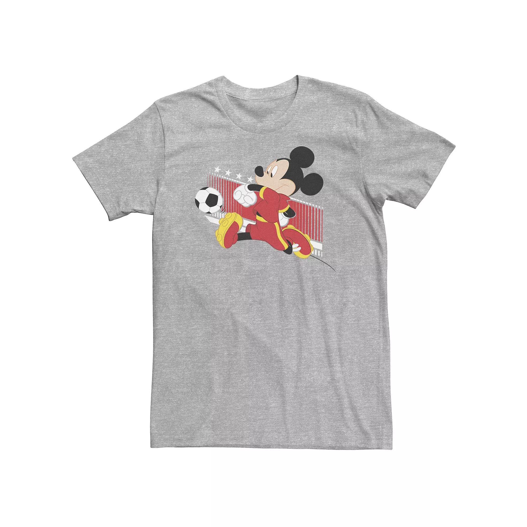 Big & Tall Disney Mickey Mouse Belgium Soccer Uniform Portrait Tee, Men's,  Product Image