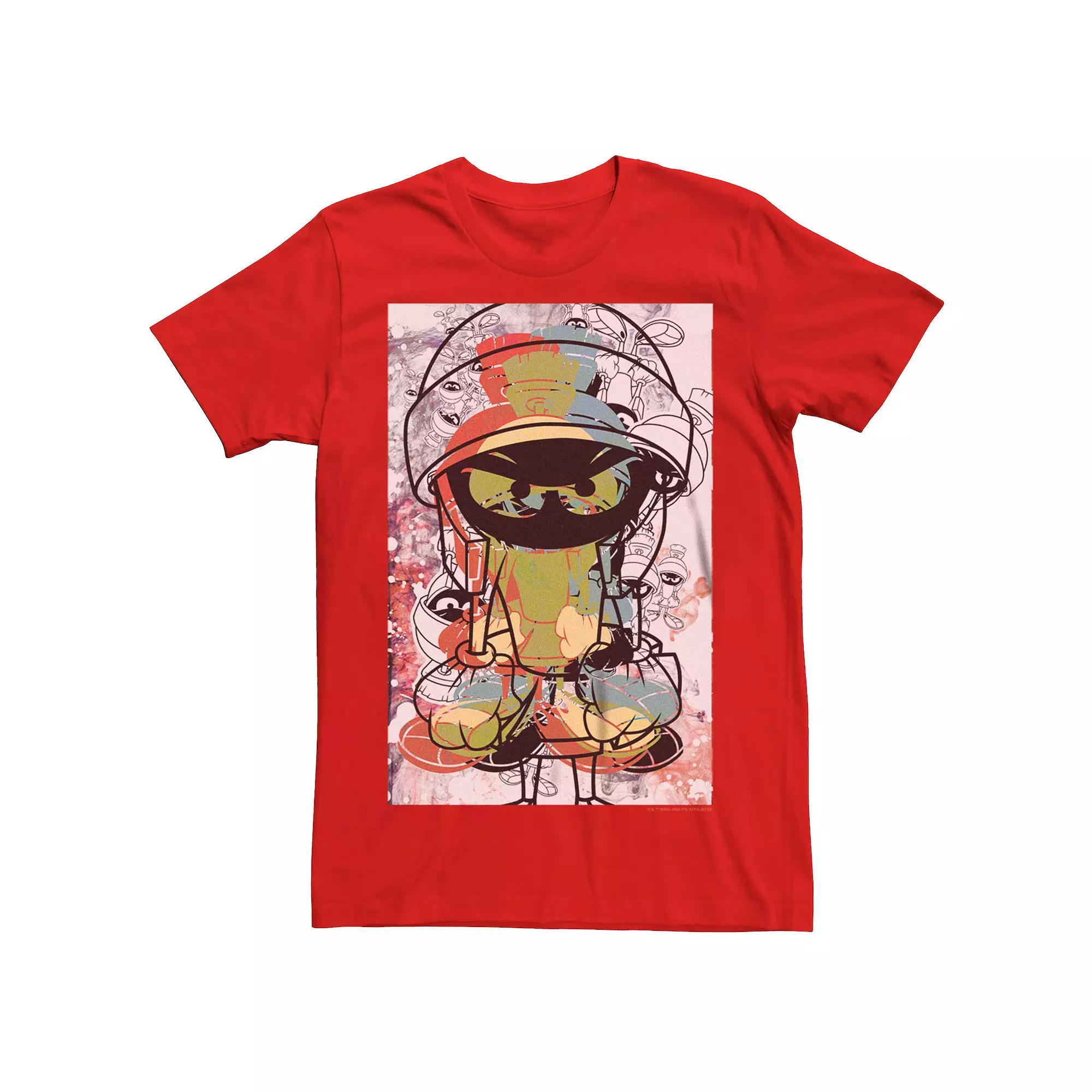 Men's Looney Tunes Marvin The Martian Composition Graphic Tee,  Product Image
