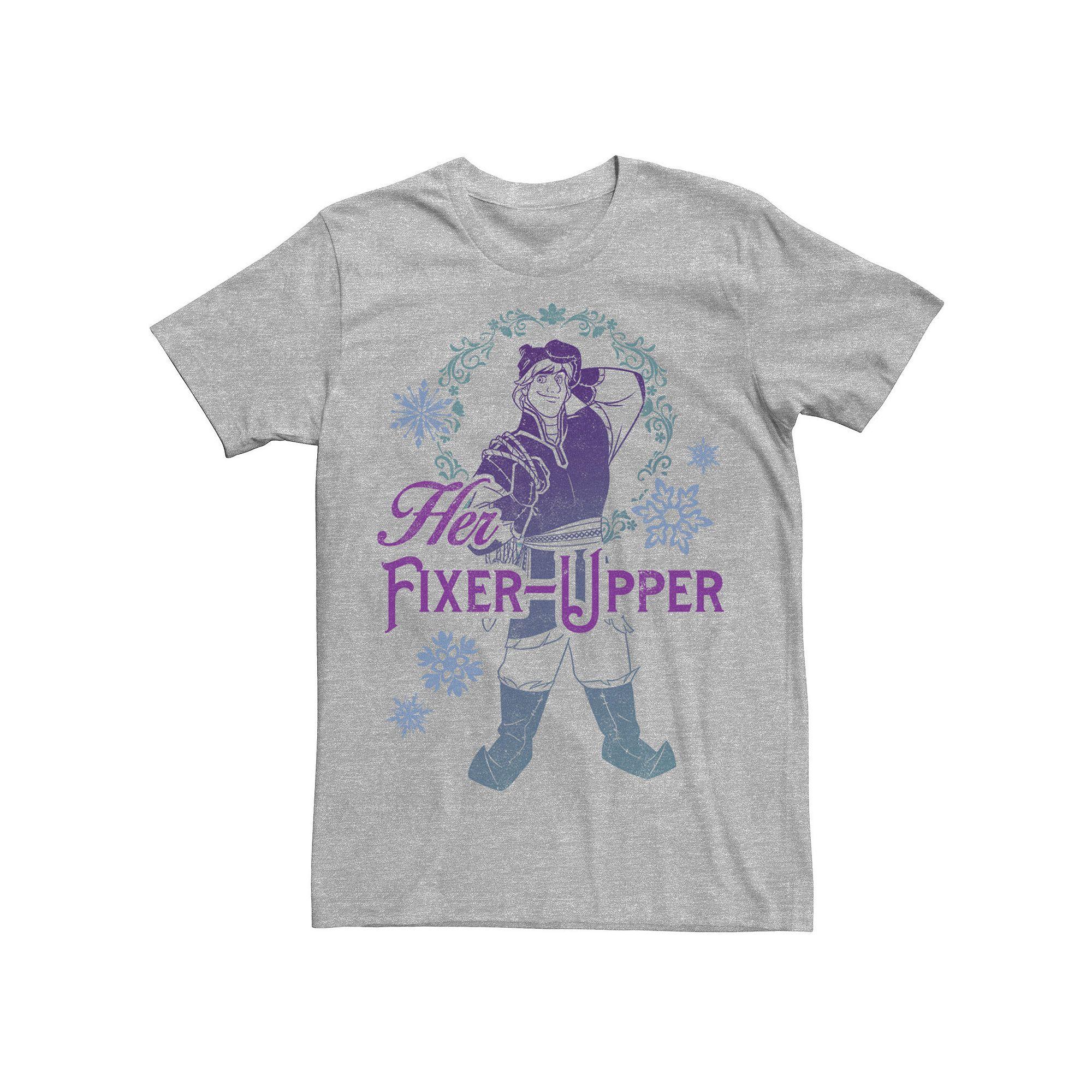 Disney's Frozen Kristoff Men's "Her Fixer-Upper" Gradient Portrait Tee,  Product Image