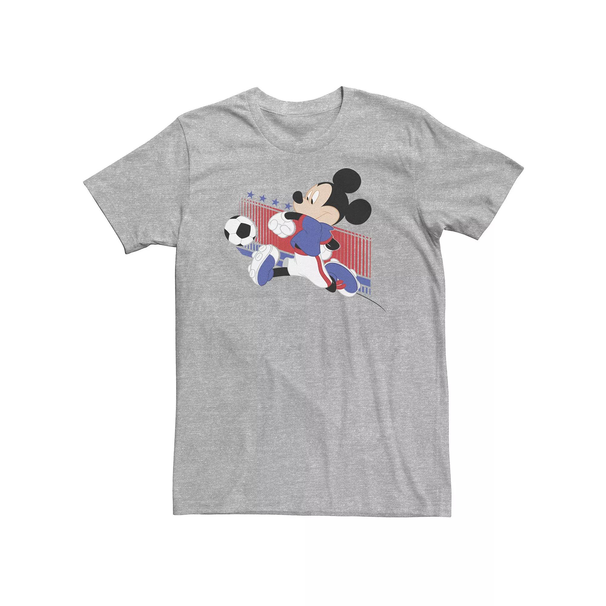 Big & Tall Disney Mickey & Friends USA Soccer Tee, Men's,  Product Image