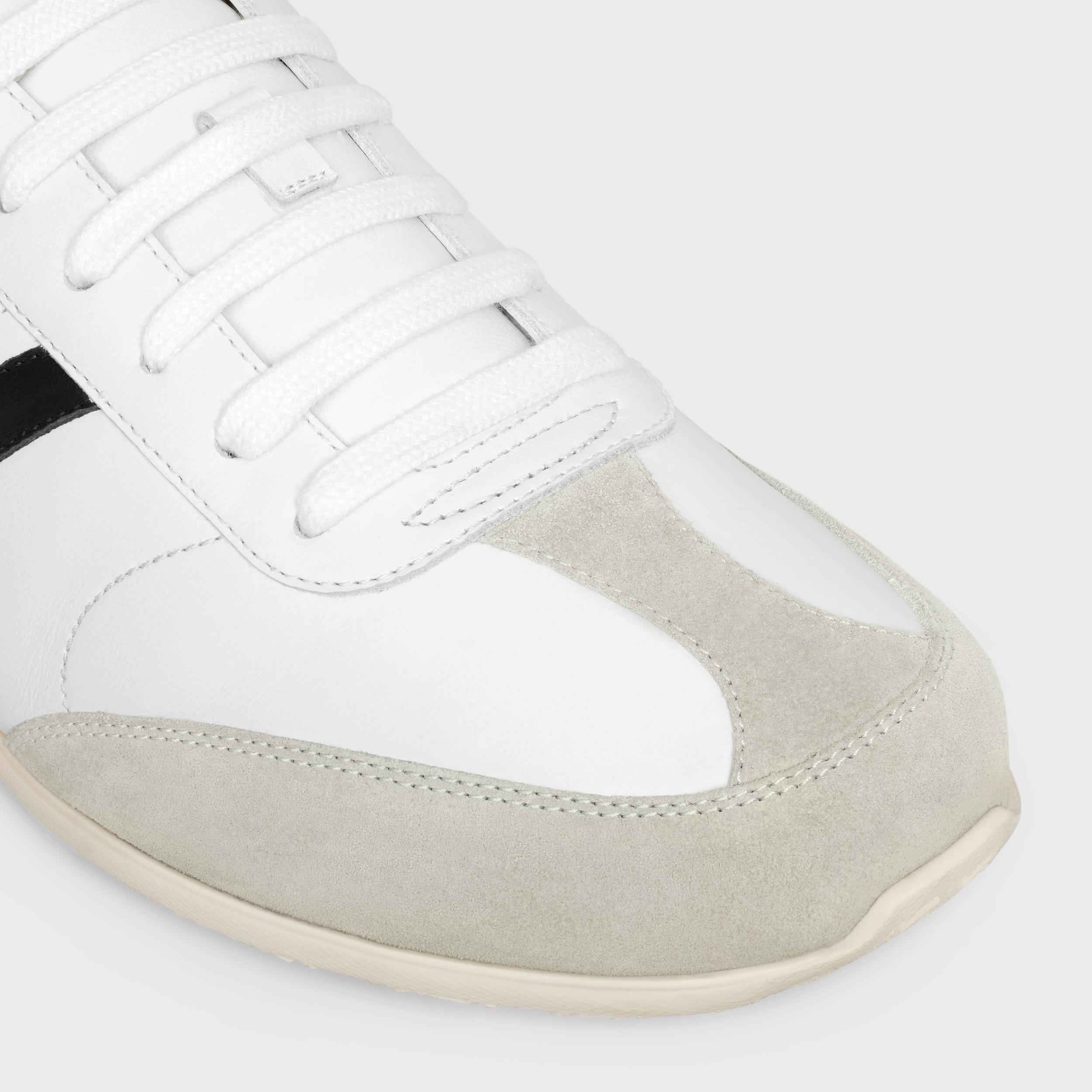 CELINE JOGGER LOW LACE-UP SNEAKER WITH TRIOMPHE in CALFSKIN AND SUEDE CALFSKIN Product Image